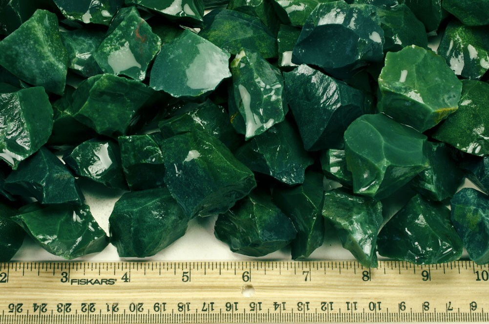 1/2 lb Green Jasper Rough Stones-Natural Crystal Mineral Rock Specimens Tumbling