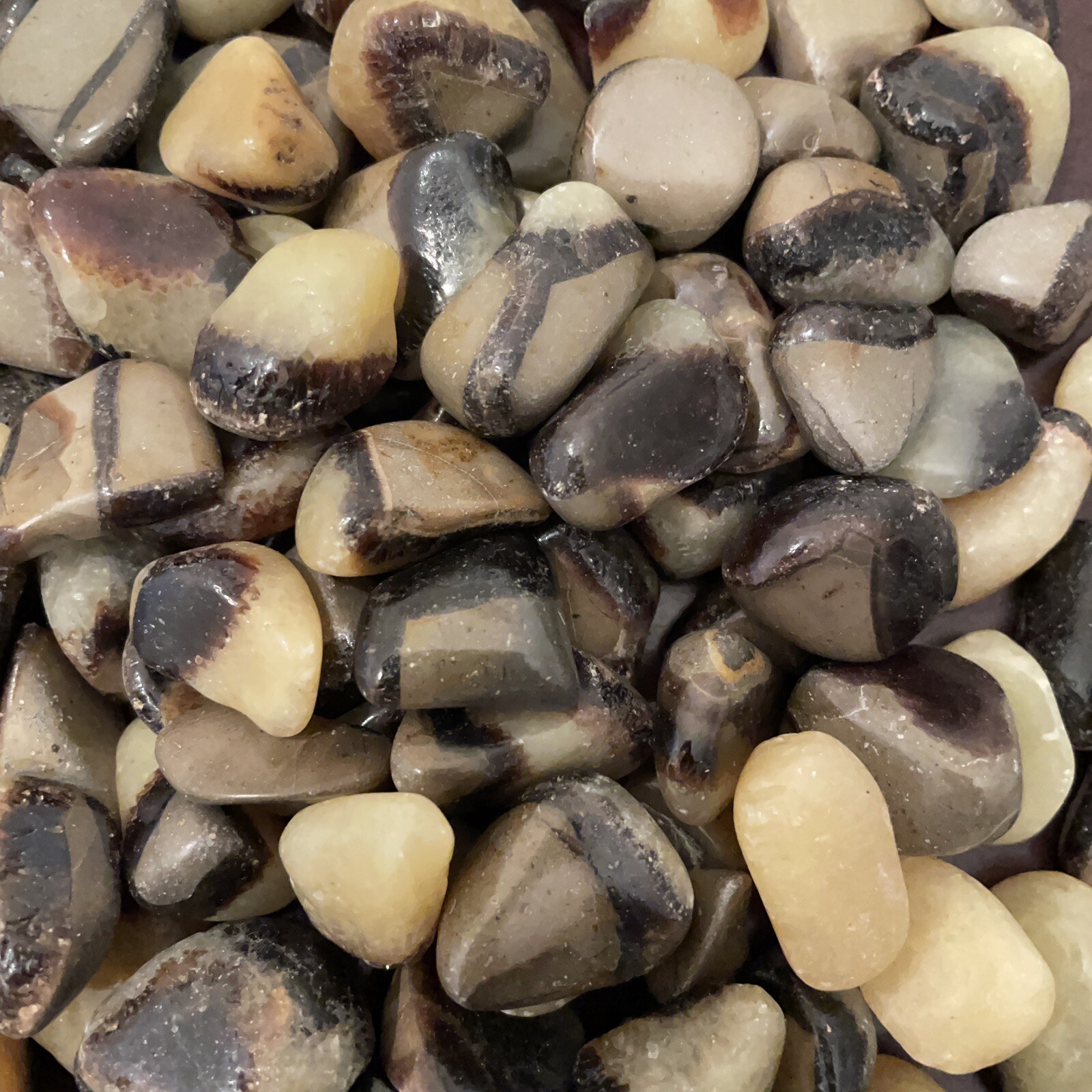 25g Tumbled Septarian Gemstone Crystals 5-10 Stones Gem Rock Fossil Specimens