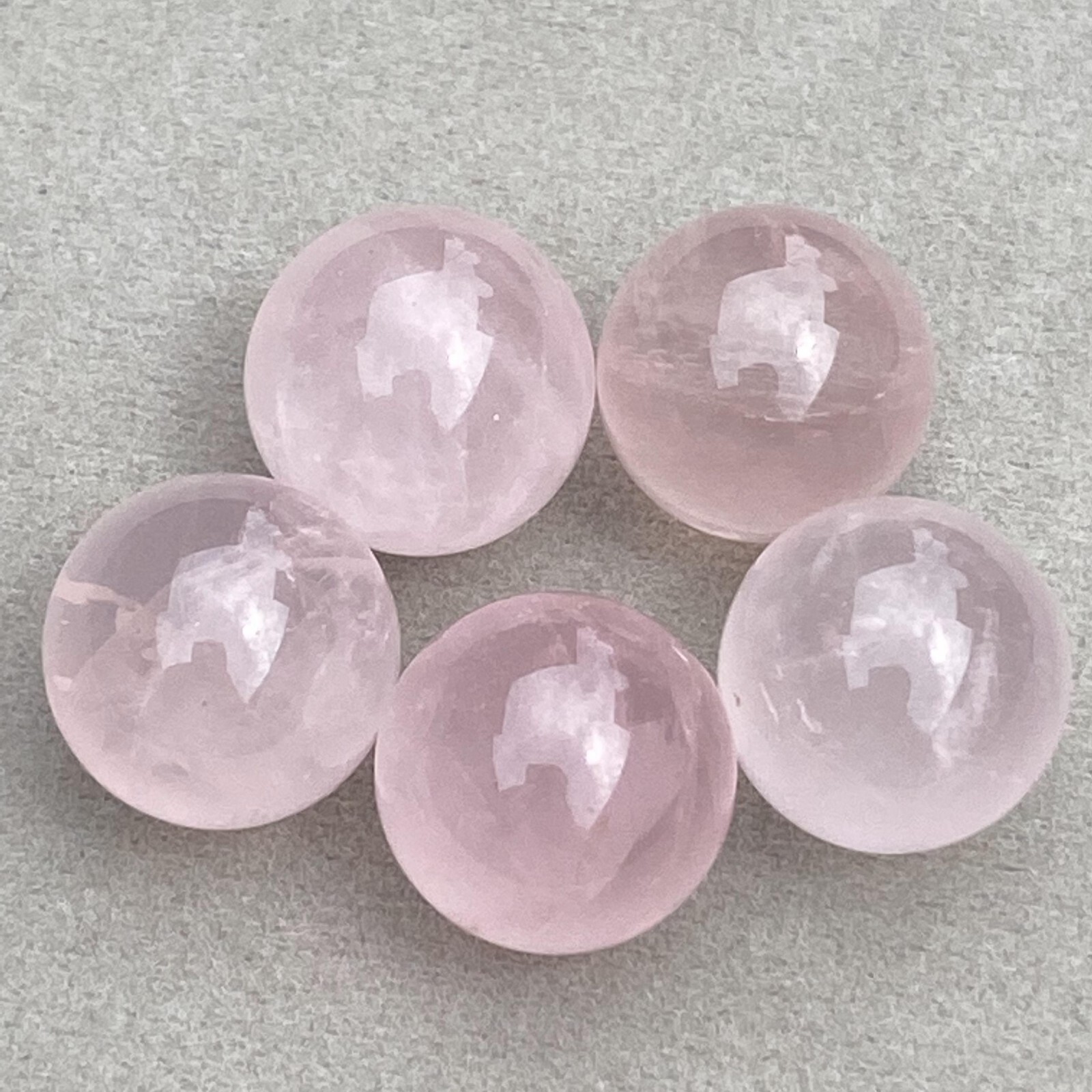 20pcs Wholesale Natural Rose quartz Ball Quartz Crystal 15mm Sphere +box Reiki