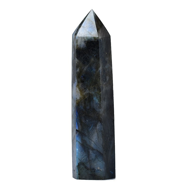 3.15″-3.54″ Natural Labradorite Crystal Tower Healing Crystal Obelisk Reiki Gift