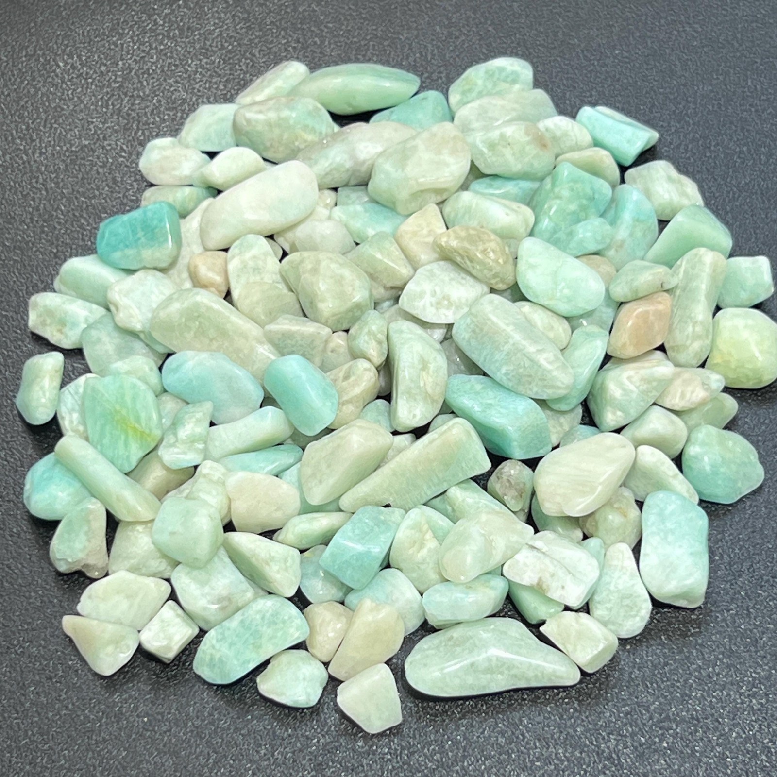 Small Tumbled Amazonite Feldspar Stones (By The Ounce or Pound) Wholesale