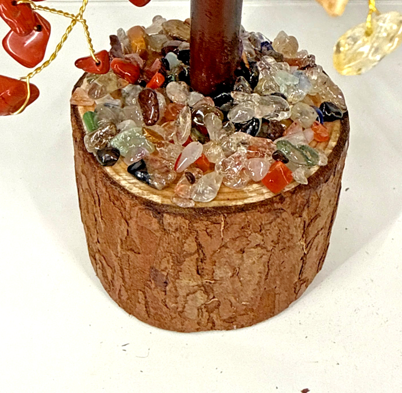 Crystal Tree 7 Chakra Tree of Life with Seven Gemstones Spiritual Gift