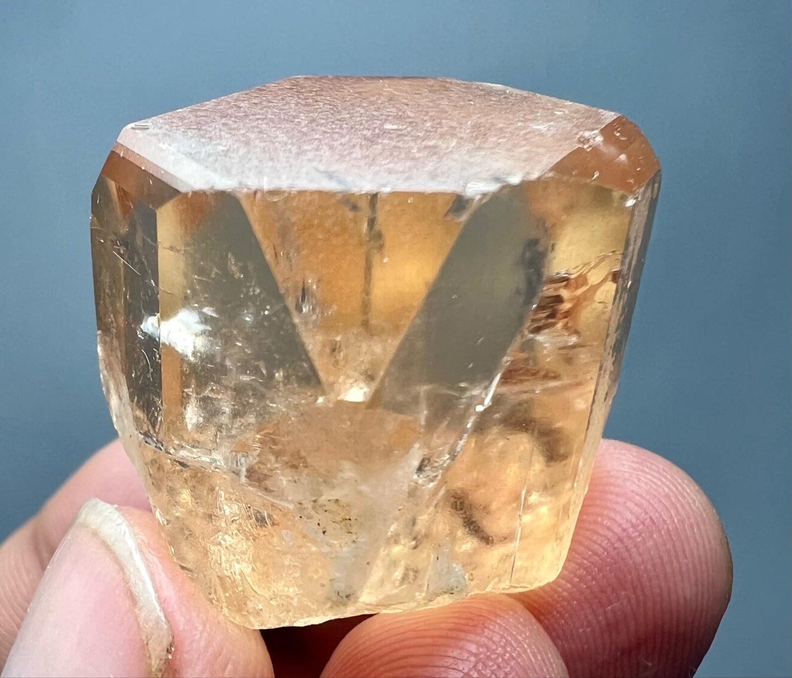 215 Carat Natural !!! Eye Clean Top Honey Color Topaz Huge Crystal @PAK