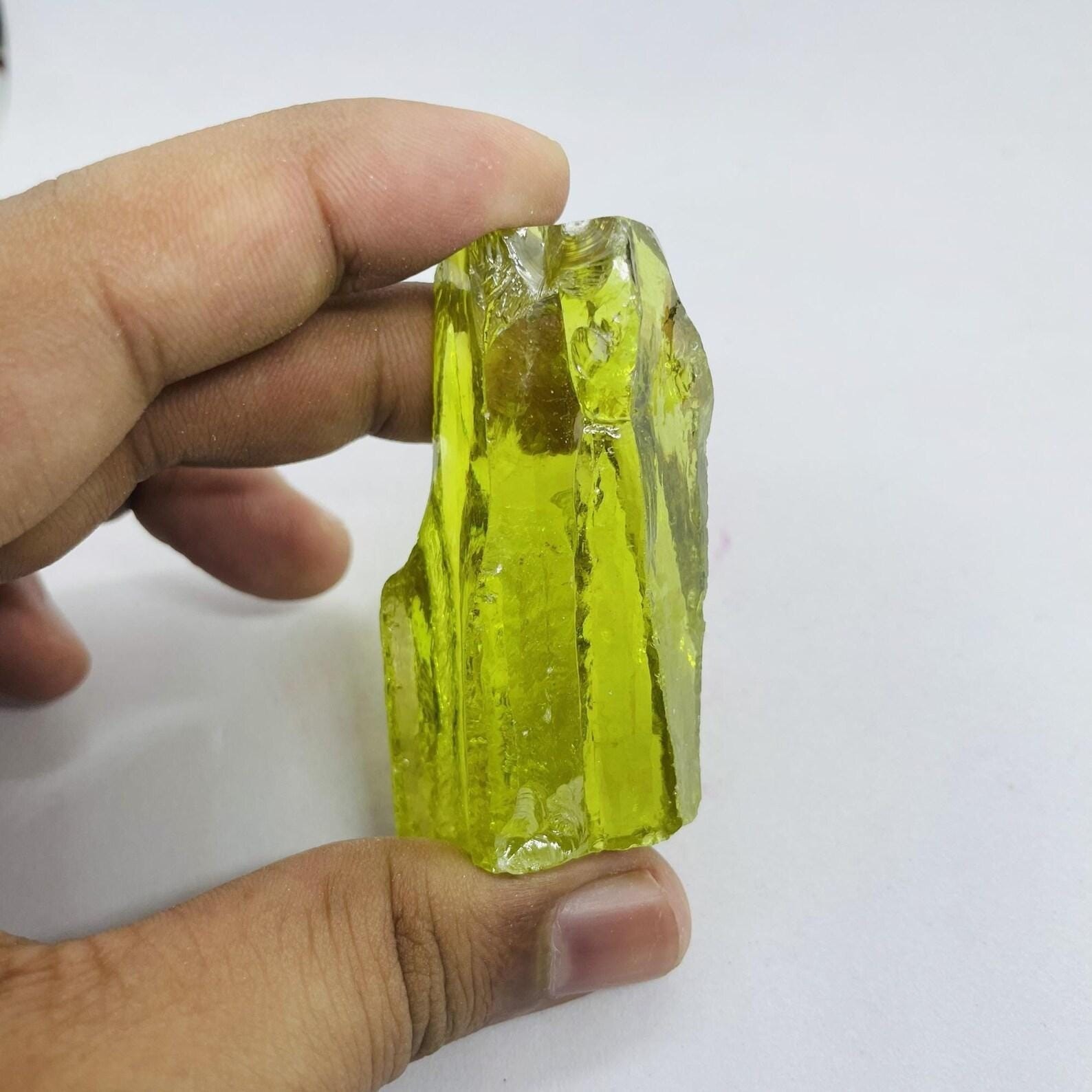 Natural Massive Green Zircon Rough 500CT, Raw Crystal Mineral Specimen for Decor