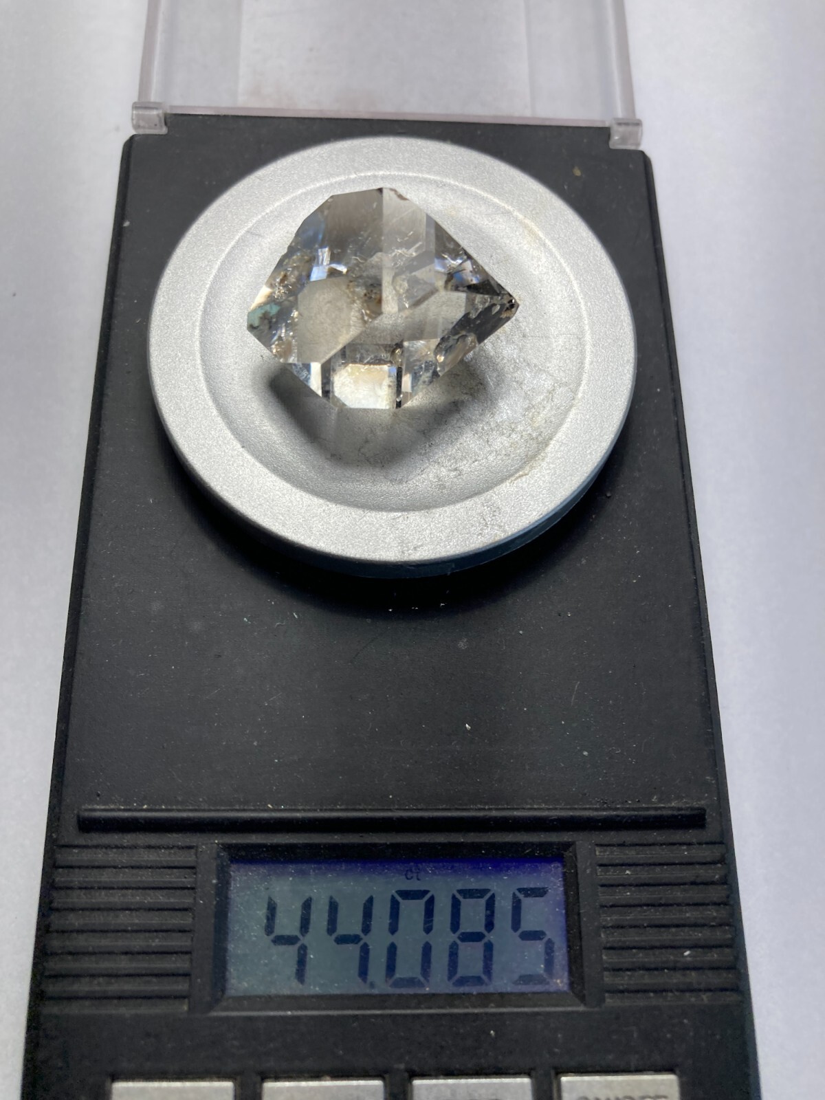 Herkimer NY AA + Diamond NEW TREASURE BOX 26mm x 21mm, 44.09 ct sec C4
