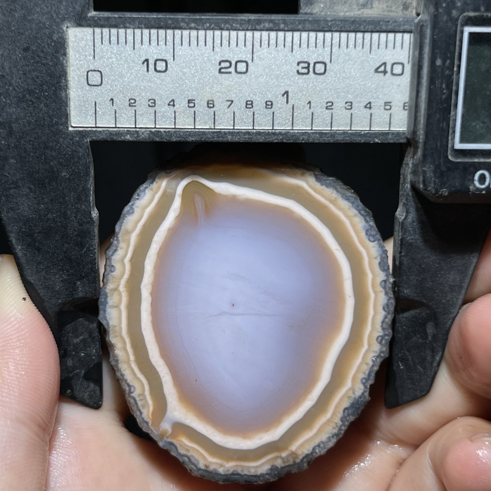 Unique Rough Agate crystal geode Achat Nodule Chinese Agate Xuanhua 48g D770