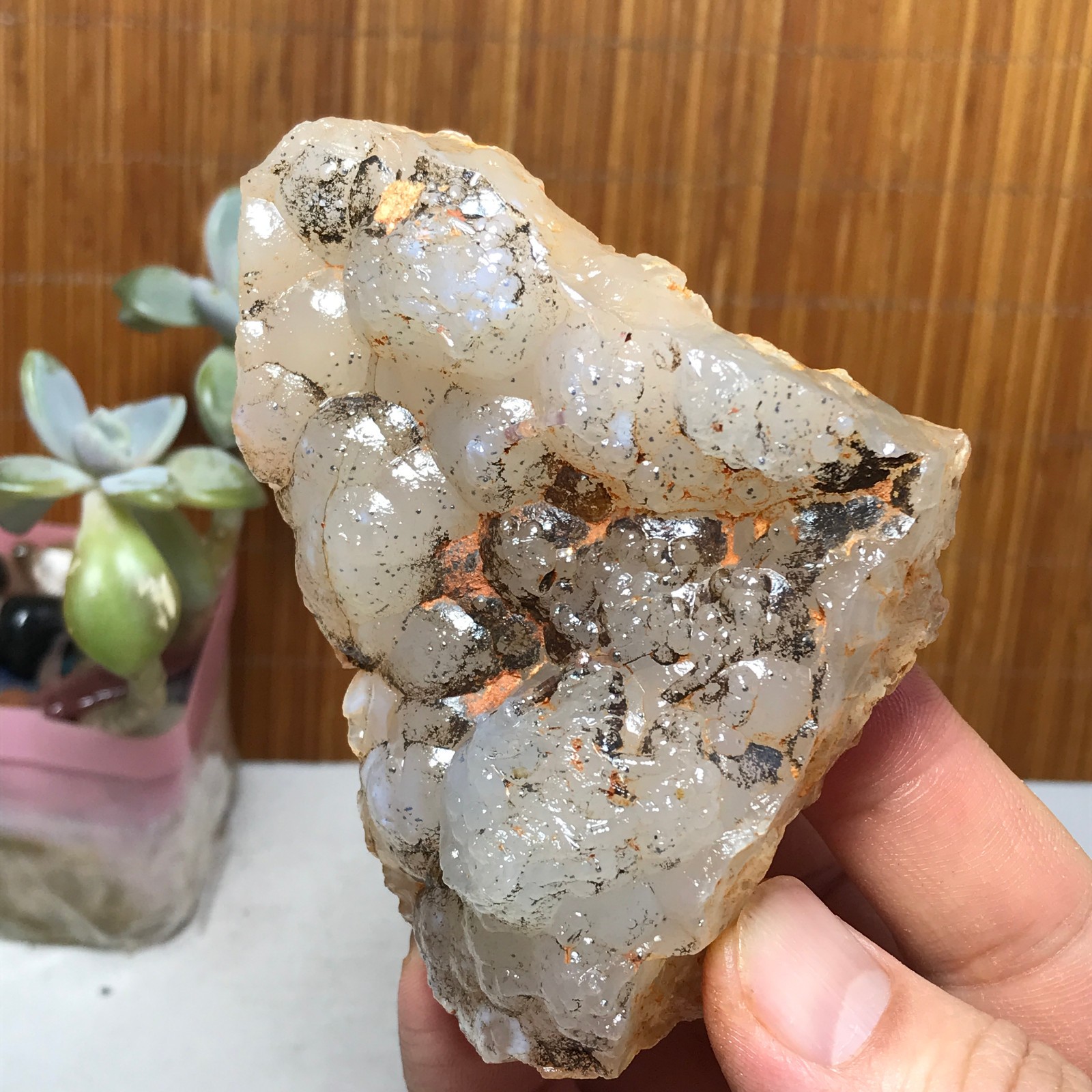 Natural Bonsai Suiseki Gobi Agate Eyes Stone-Stunning original View 146g A2830