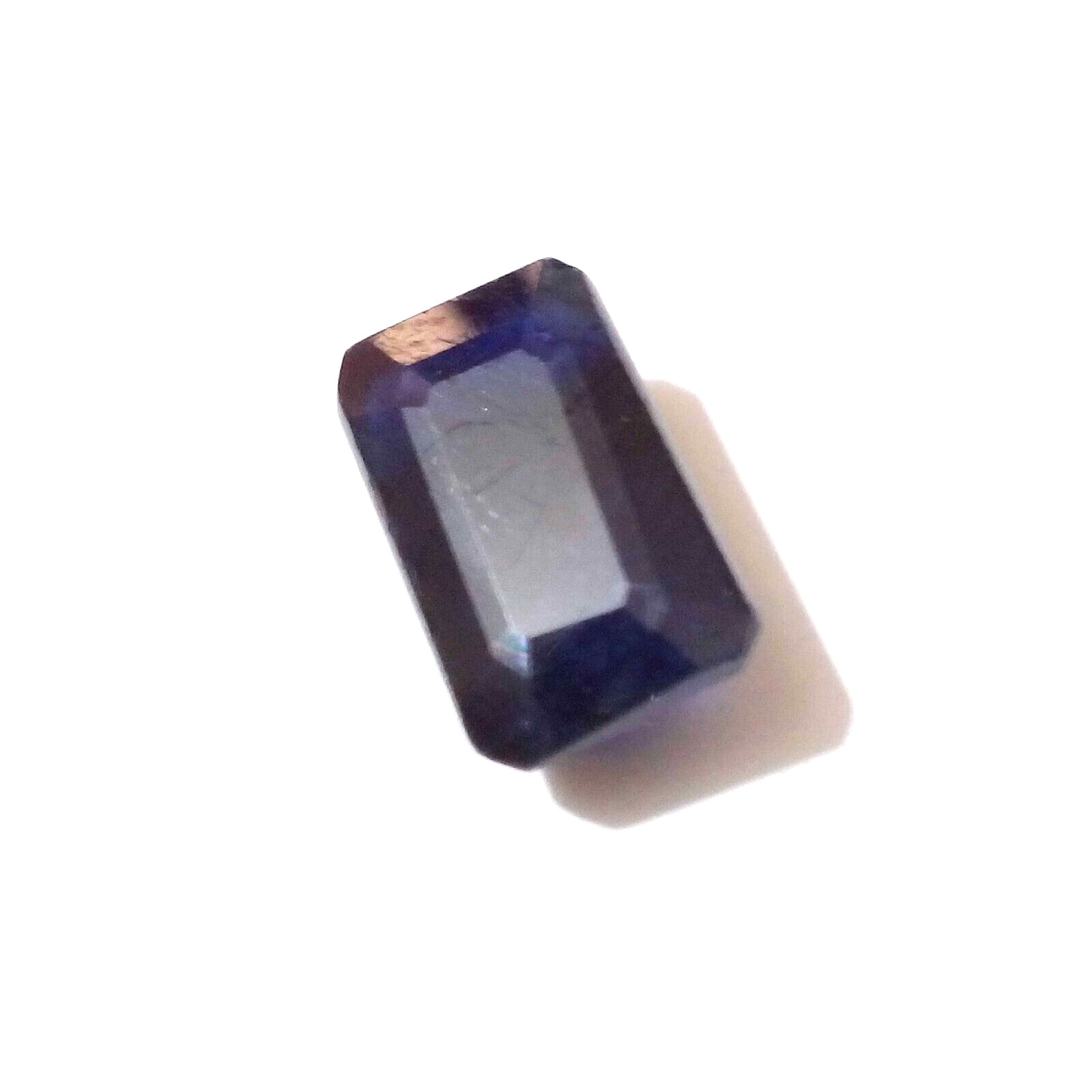 Gorgeous Rare Blue Sapphire Faceted Emerald Shape 5 Crt Sapphire Loose Gemstone