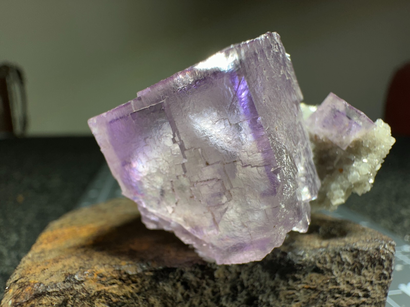 ➤Natural PURPLE FLUORITE CRYSTALS on DOLOMITE CRYSTALS Elmwood Mine TN VIDEO➤033