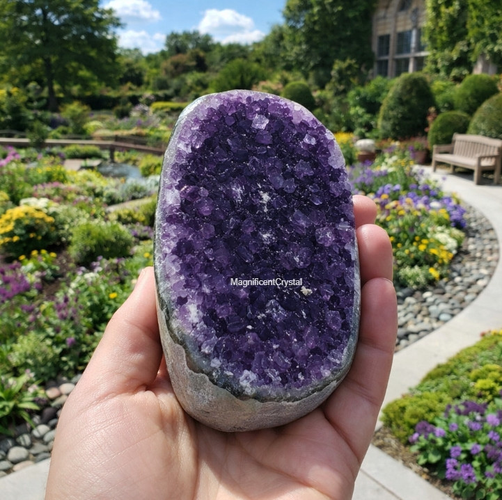 550G High Quality Natural Amethyst Geode Rough Cluster Crystal Specimen Decor
