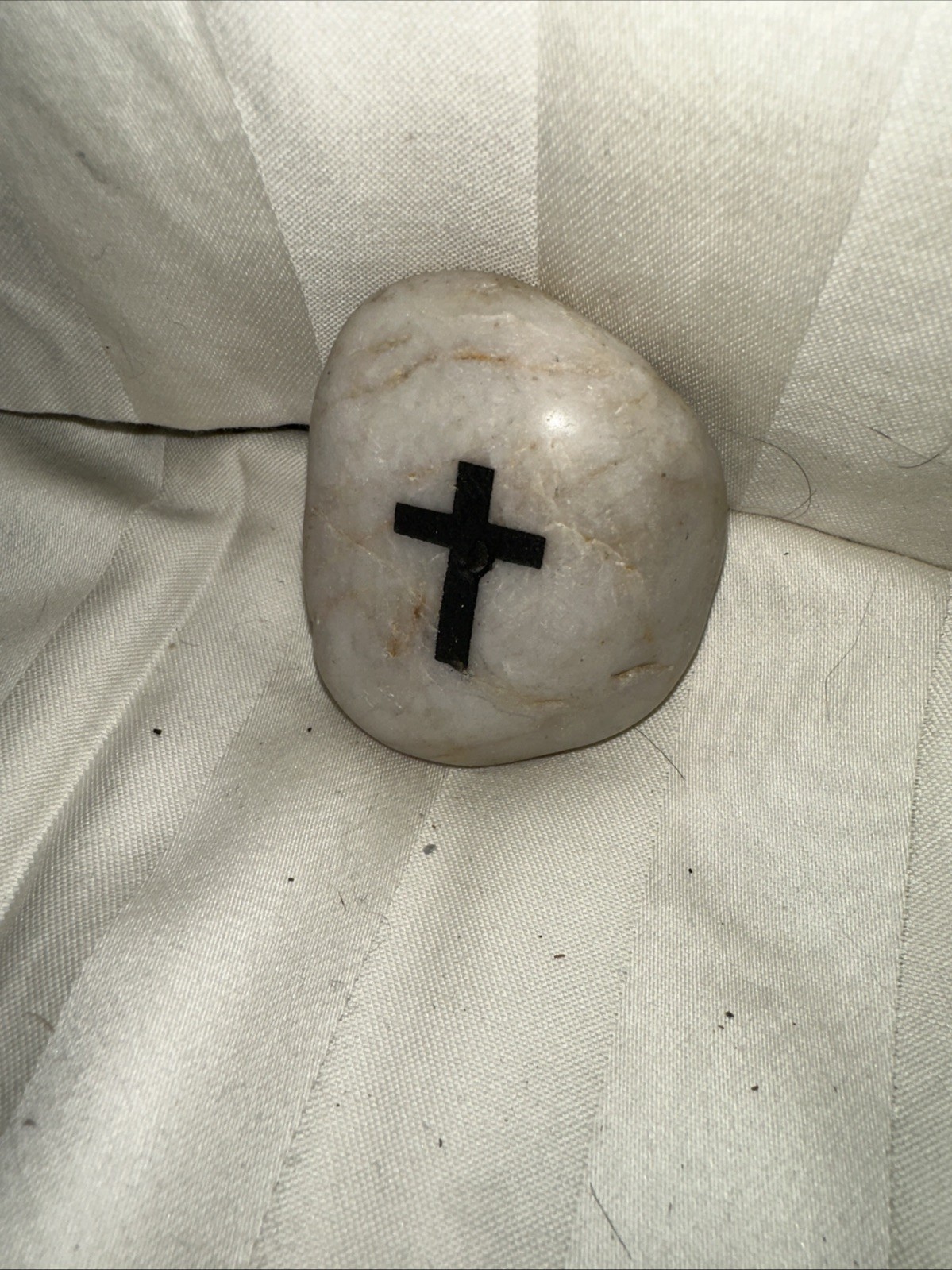 Cross Palm Stone 1 pc – Blessings, Clear Negative Energies, Altar, Pocket,purse
