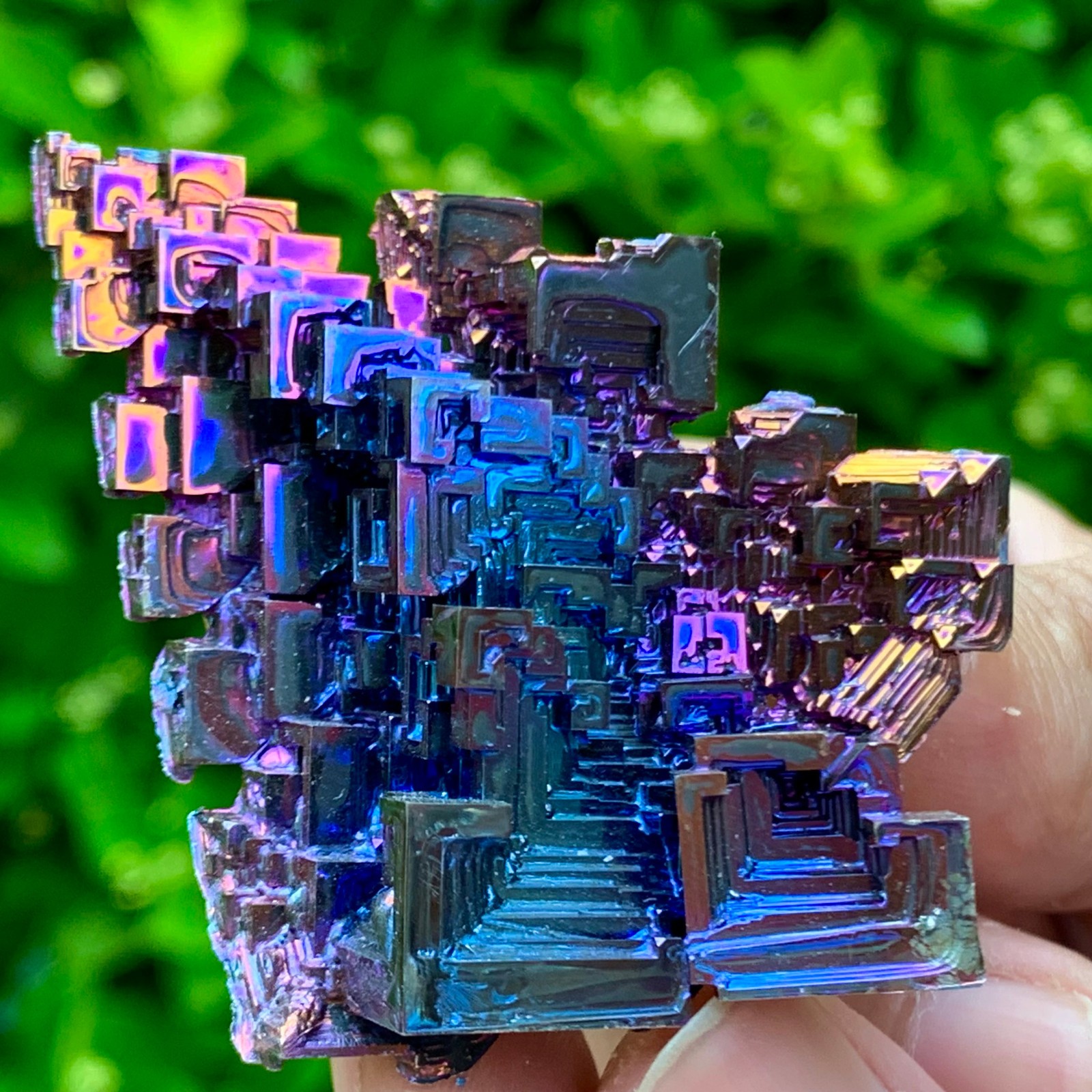 45G ram Bismuth rainbow crystal elementBi gemstone Mineral specimen healing