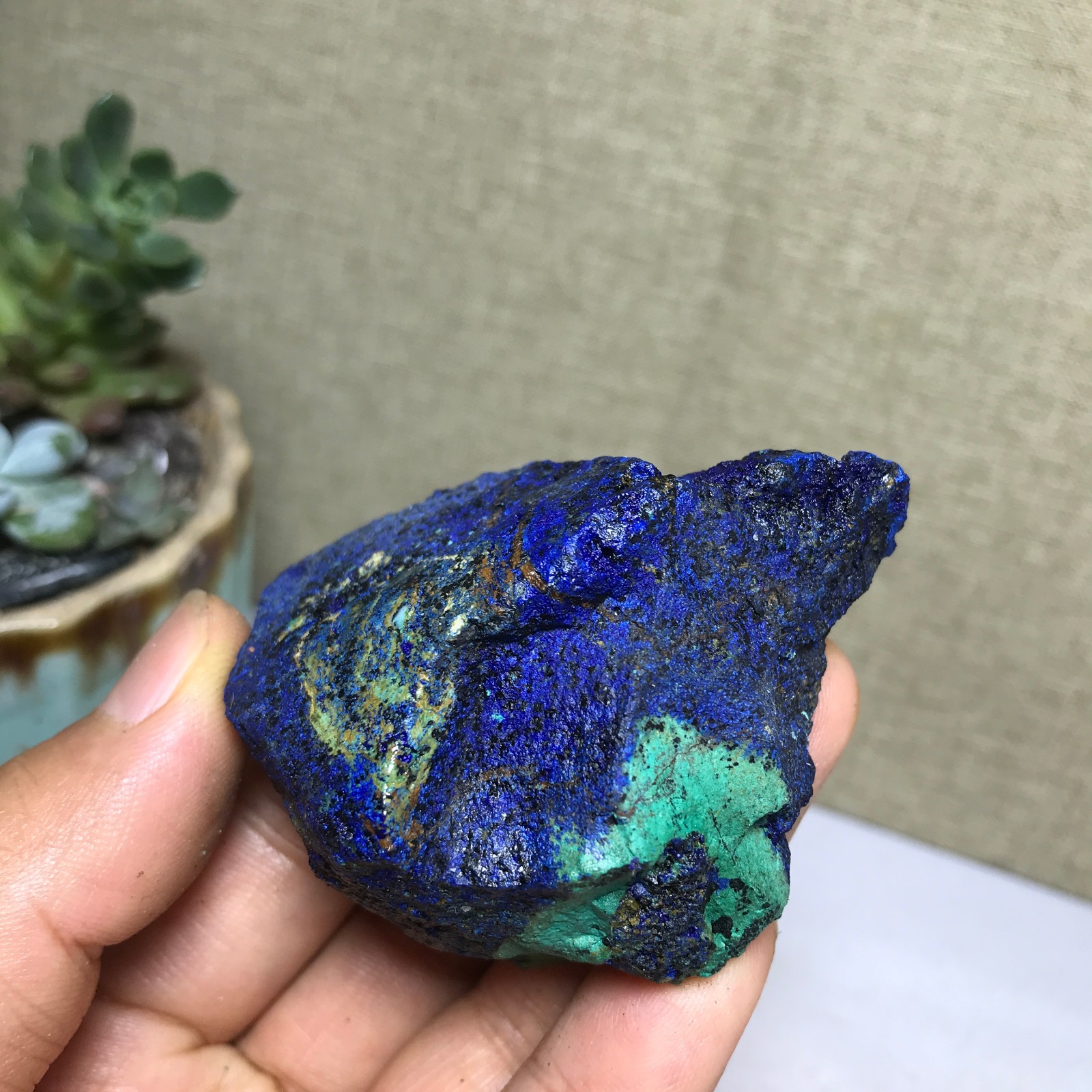 88g Natural Azurite Malachite gemstone Rough original Crystal Specimen A5179