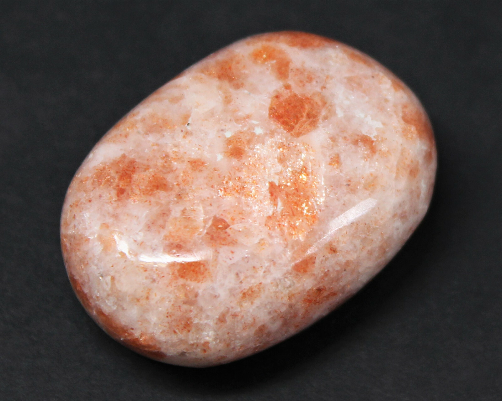 Sunstone Palm Stone: ‘A’ Grade, Sunstone Pebble, Hand Polished