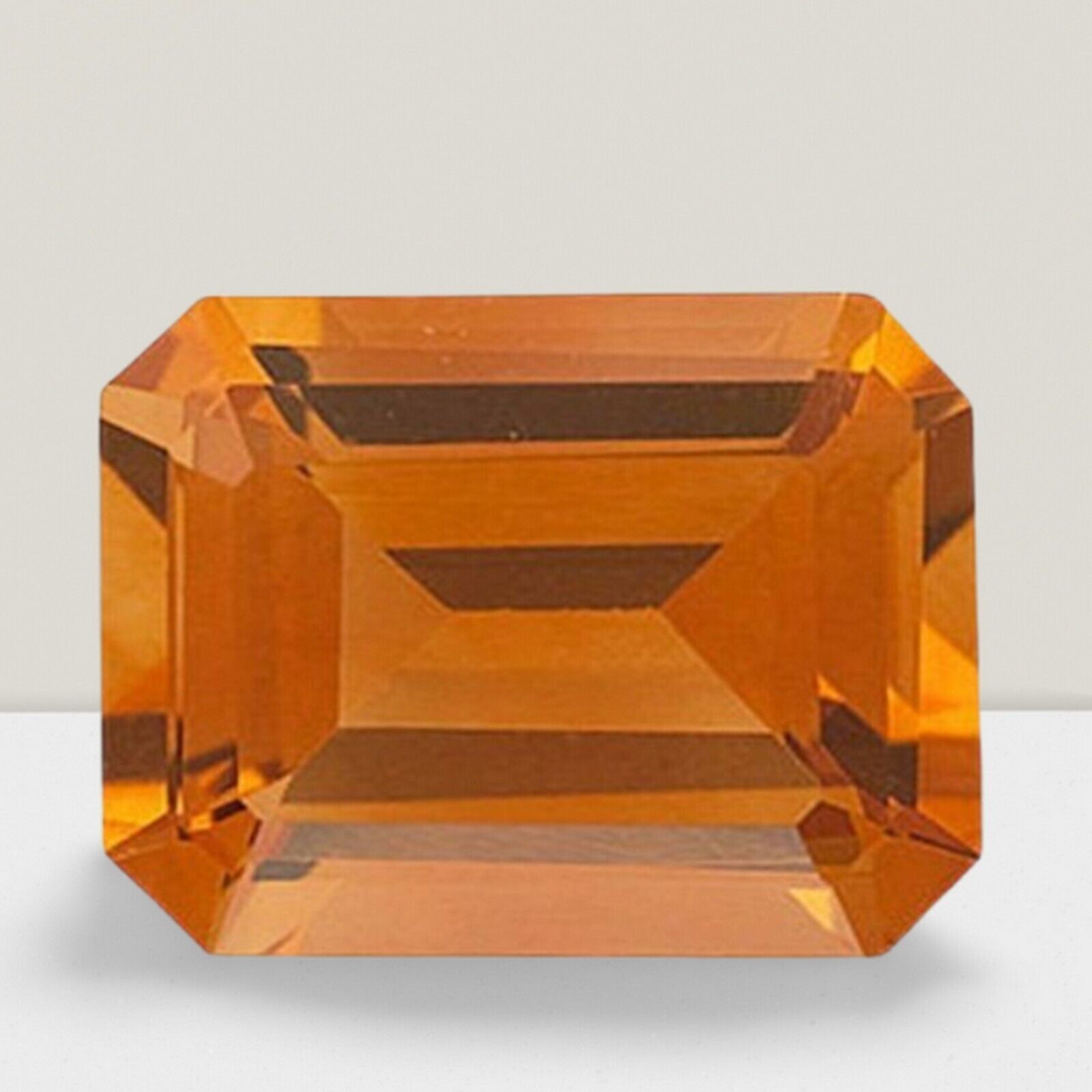 Citrine Octagon Cut Gemstone 9 Cts – 16×12 mm Flawless Loose Gem