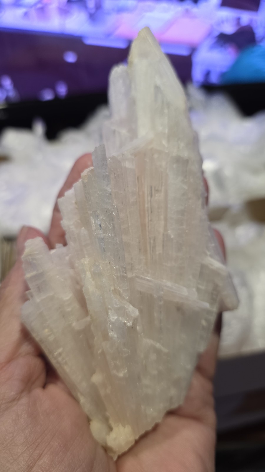 Scolecite Spray Cluster Mineral 4 piece lot Zeolites from India Exactly as Shown