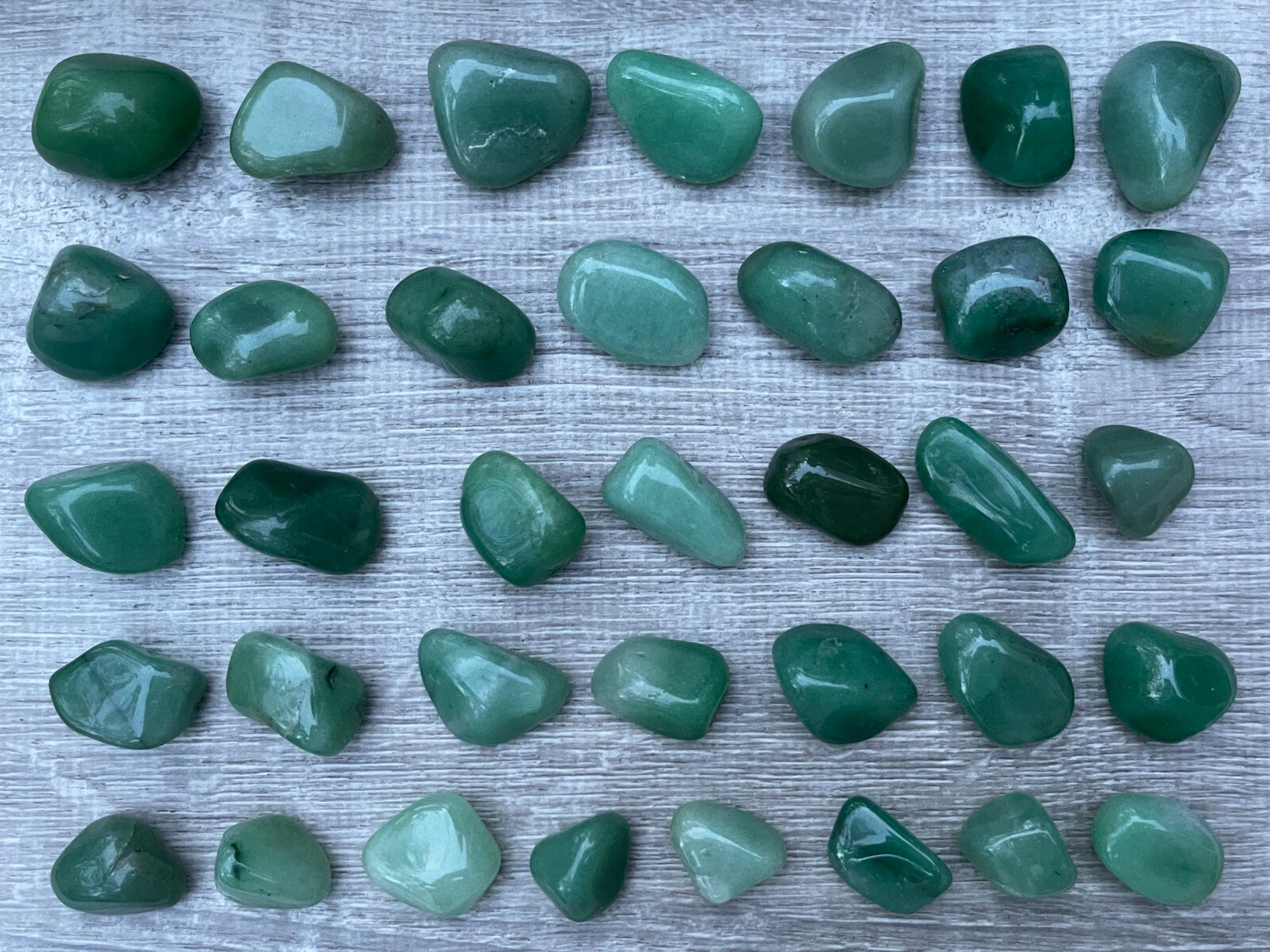Green Aventurine Tumbled Stones, 0.75″-1.25″ Tumbled Green Aventurine, Bulk Lots