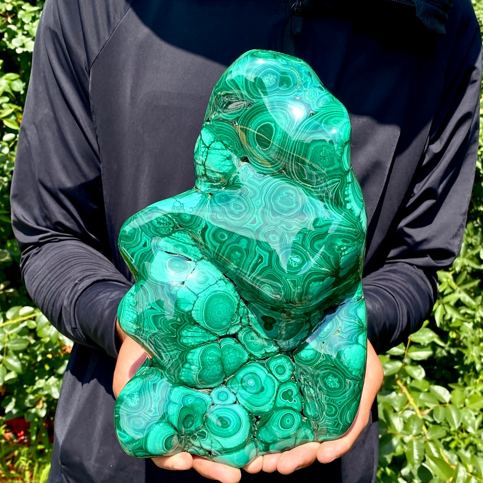 7.6LB Natural Polished Malachite Mineral freeform specimen Reiki Stone Healing