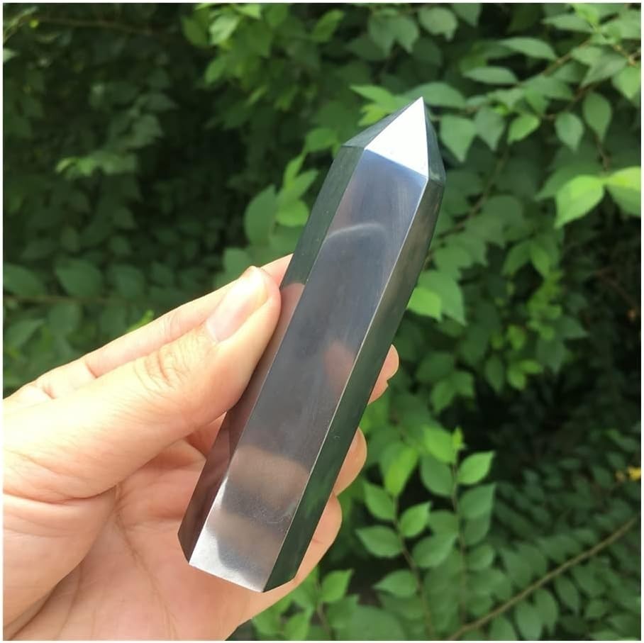 Natural Hematite Tower Point Healing Obelisk Crystal Mineral Specimen Home Decor