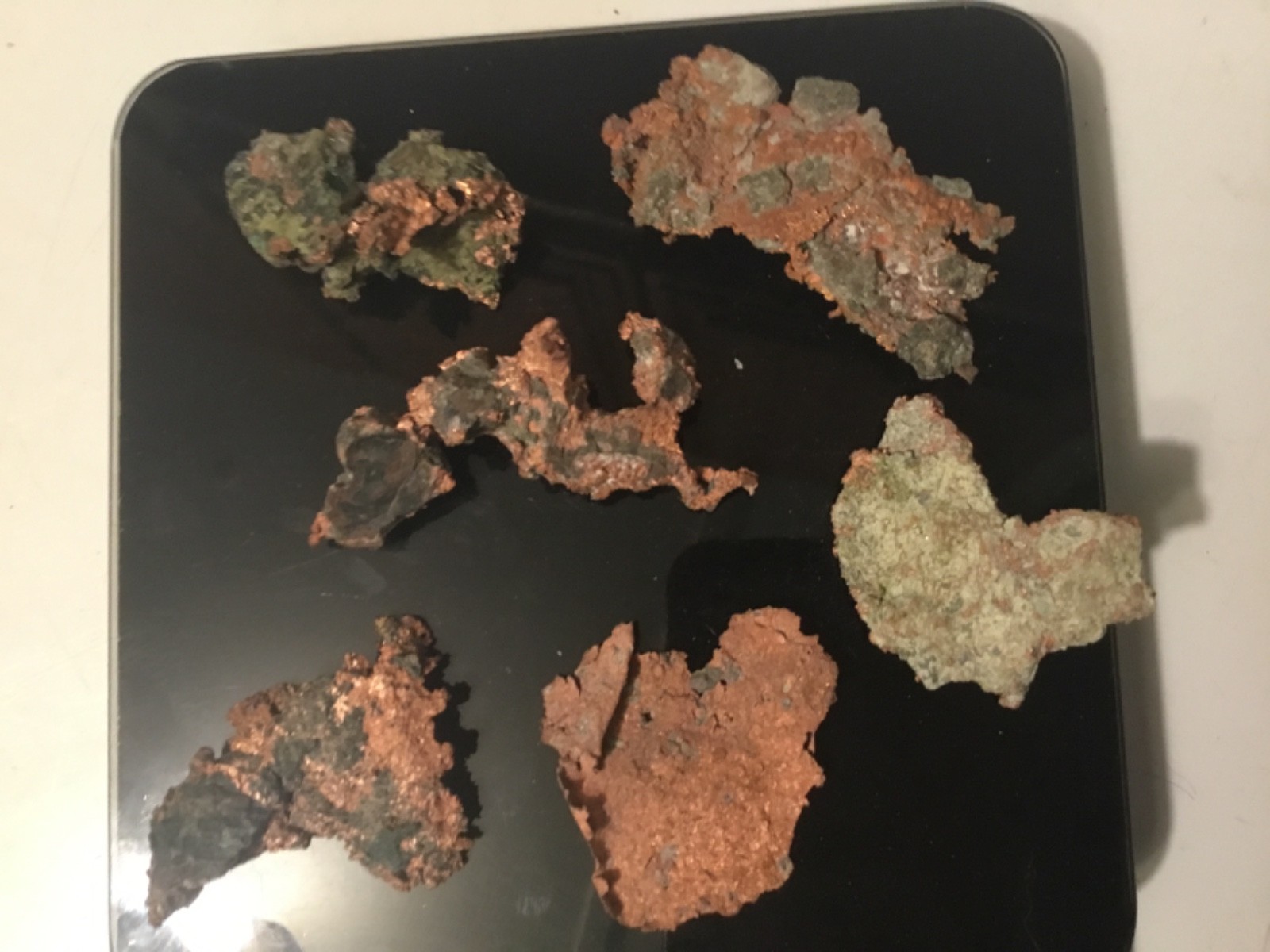 Lot of 6 Natural Copper Nugget Specimens Michigan .