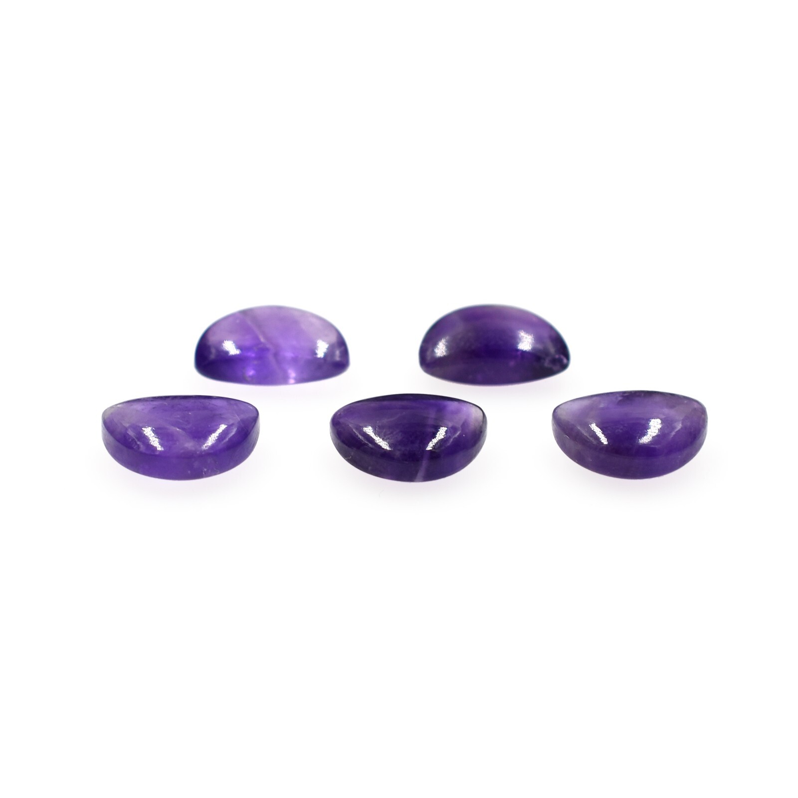 Natural Purple Amethyst Smooth Cabochon Loose Gemstone Mix Shape Wholesale Lots