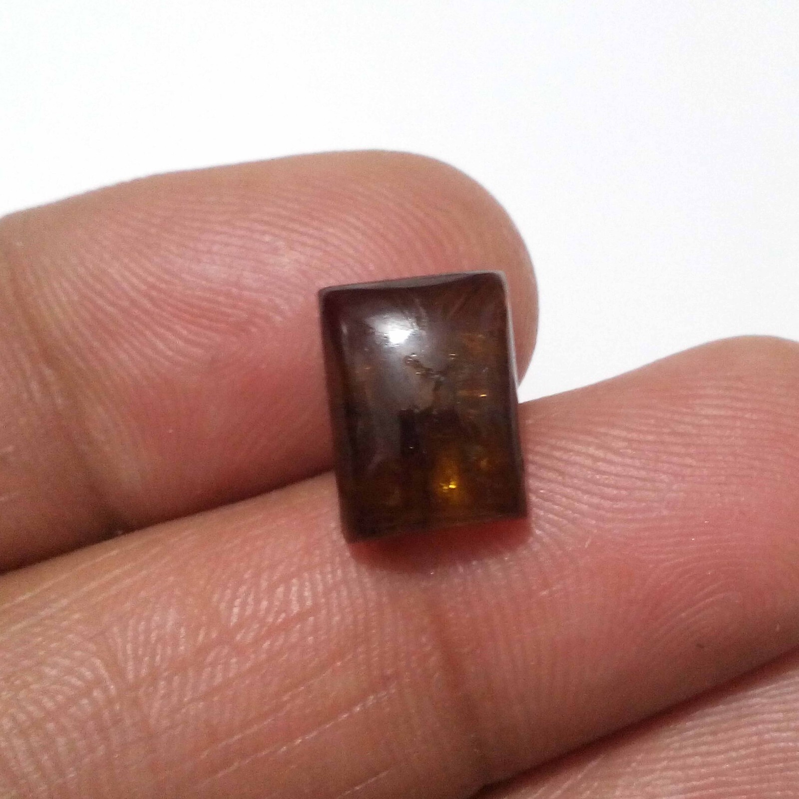 Glowing Fine Petroliam Tourmaline Cabochon Octagon Shape 7.35 Crt Loose Gemstone