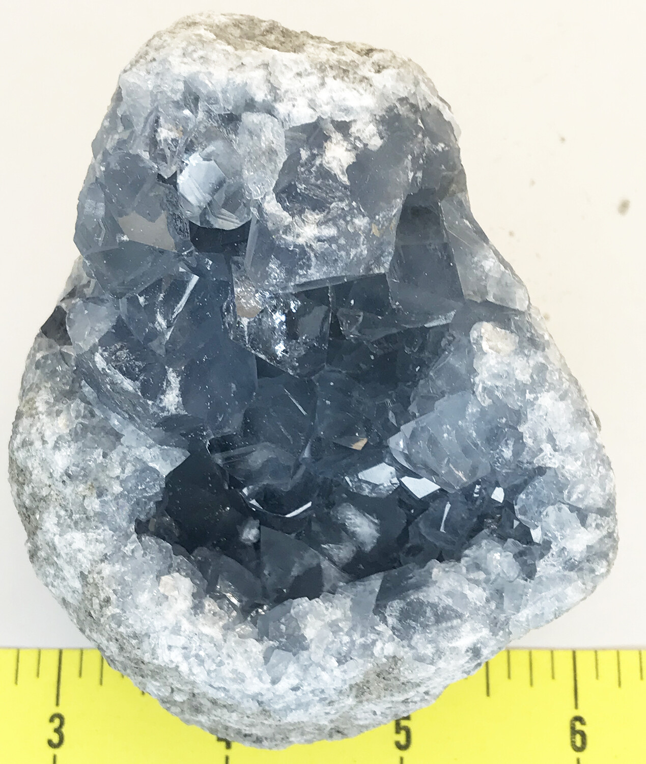 CELESTITE Natural Specimen from Madagascar – 1 lb 7.0 oz. power crystals #126