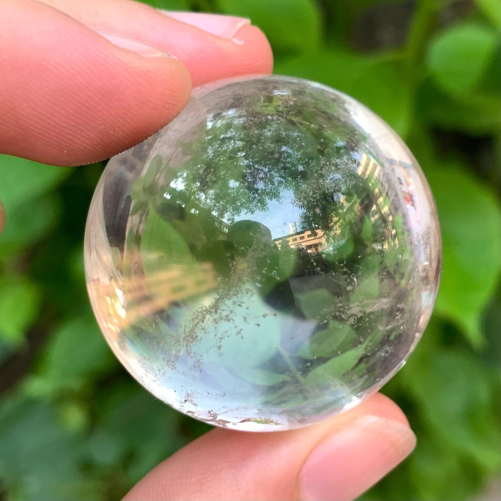 80g Beautiful Clear Quartz Sphere, Clear Quartz Ball, Quartz Sphere
