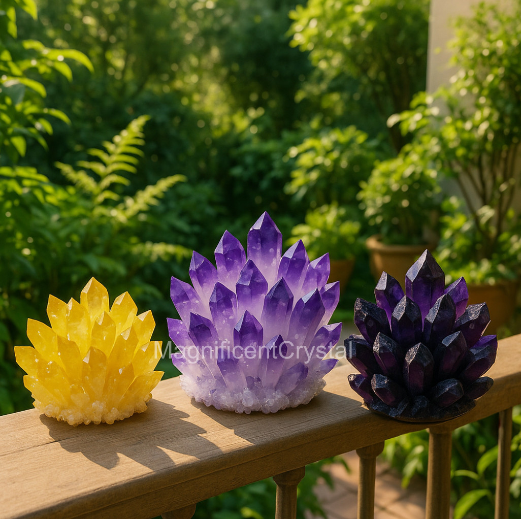 3PCS/Set Bestseller500G Crystal Cluster Natural Rough Geode Reiki Quartz Display