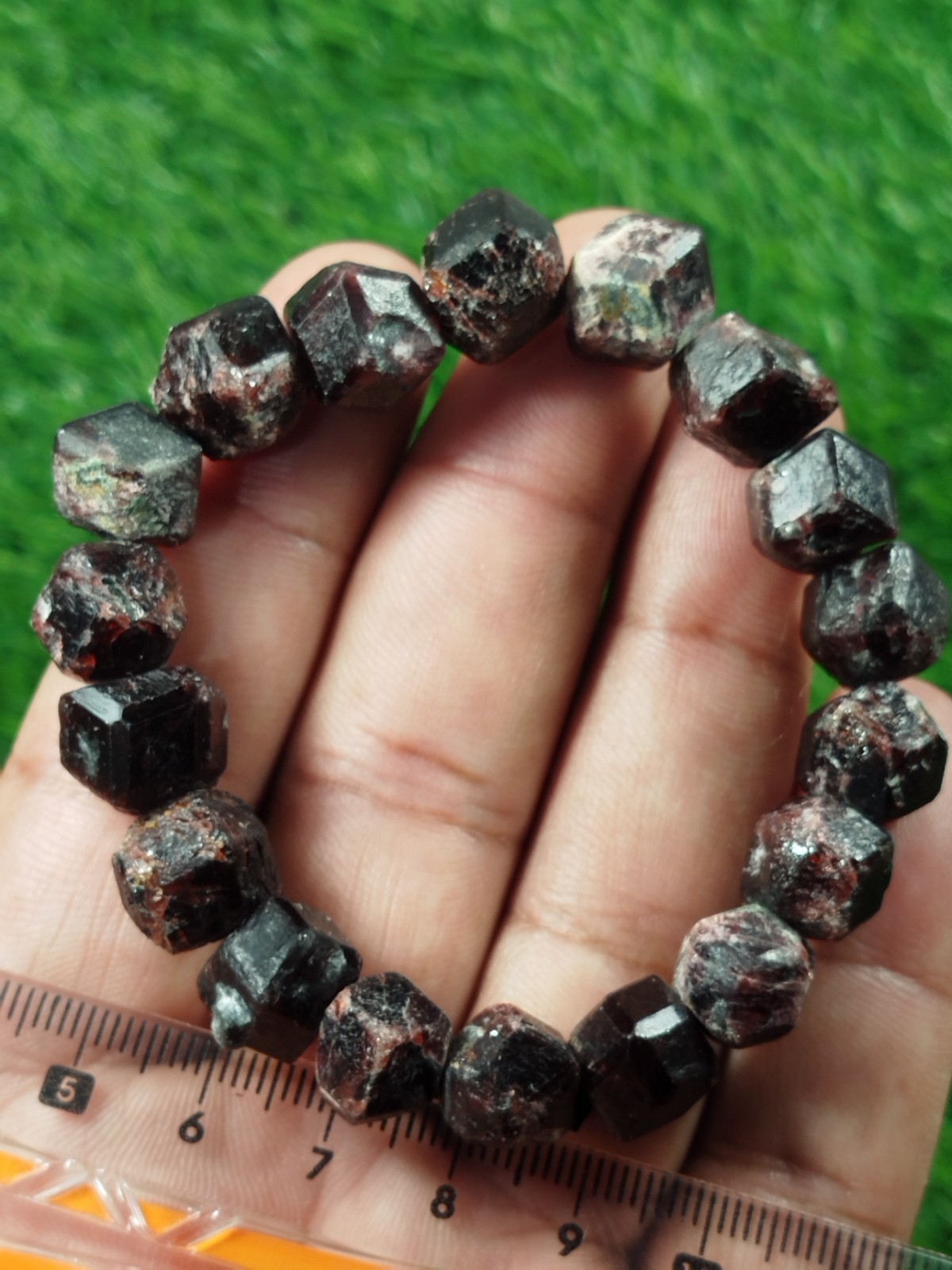 60 Grams Almandine Garnet Stackable Bracelet From Skardu Pakistan