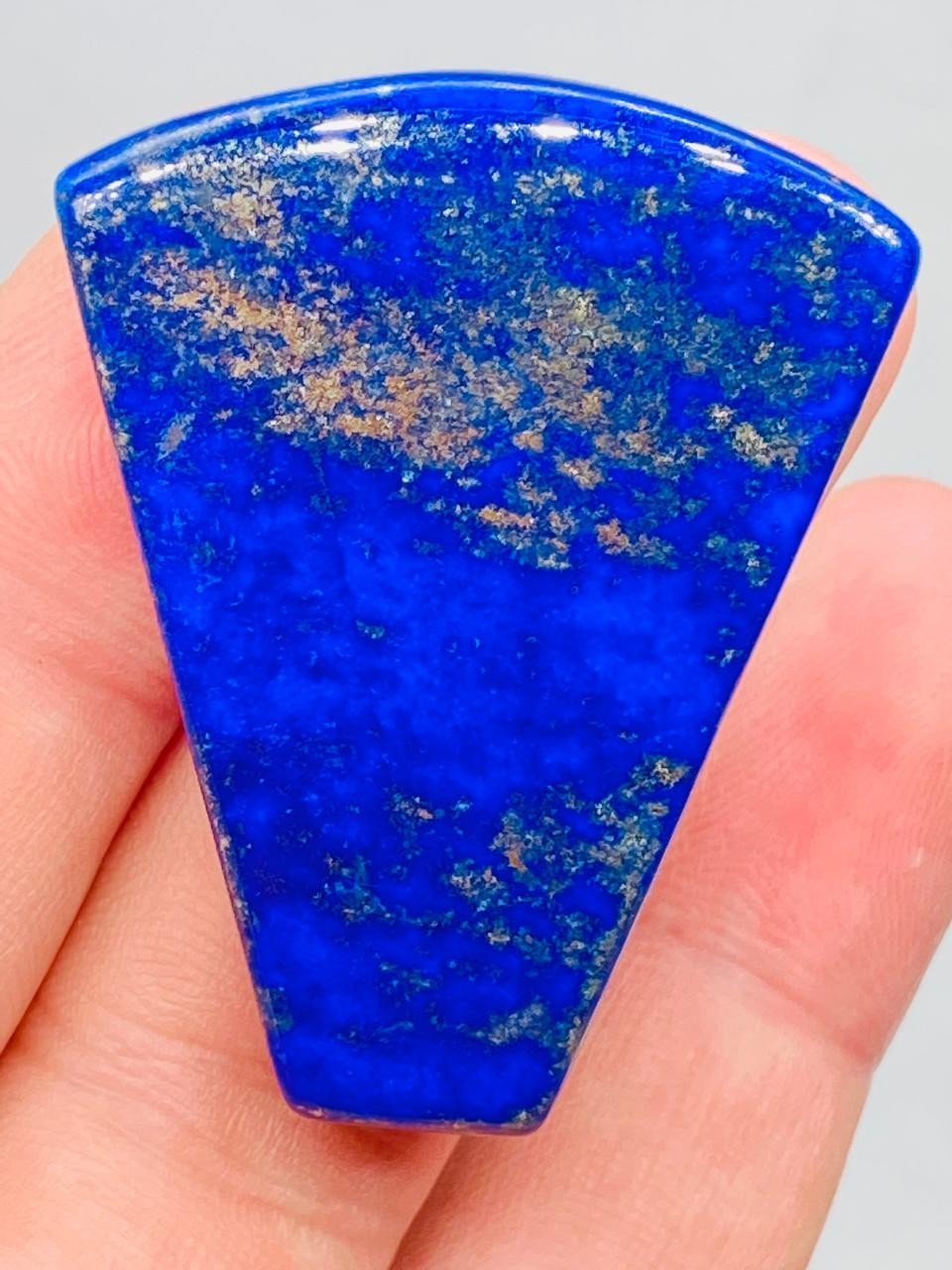Lapis Lazuli Cushion Shape Polished Loose Stone Natural Blue With Pyrite Mix
