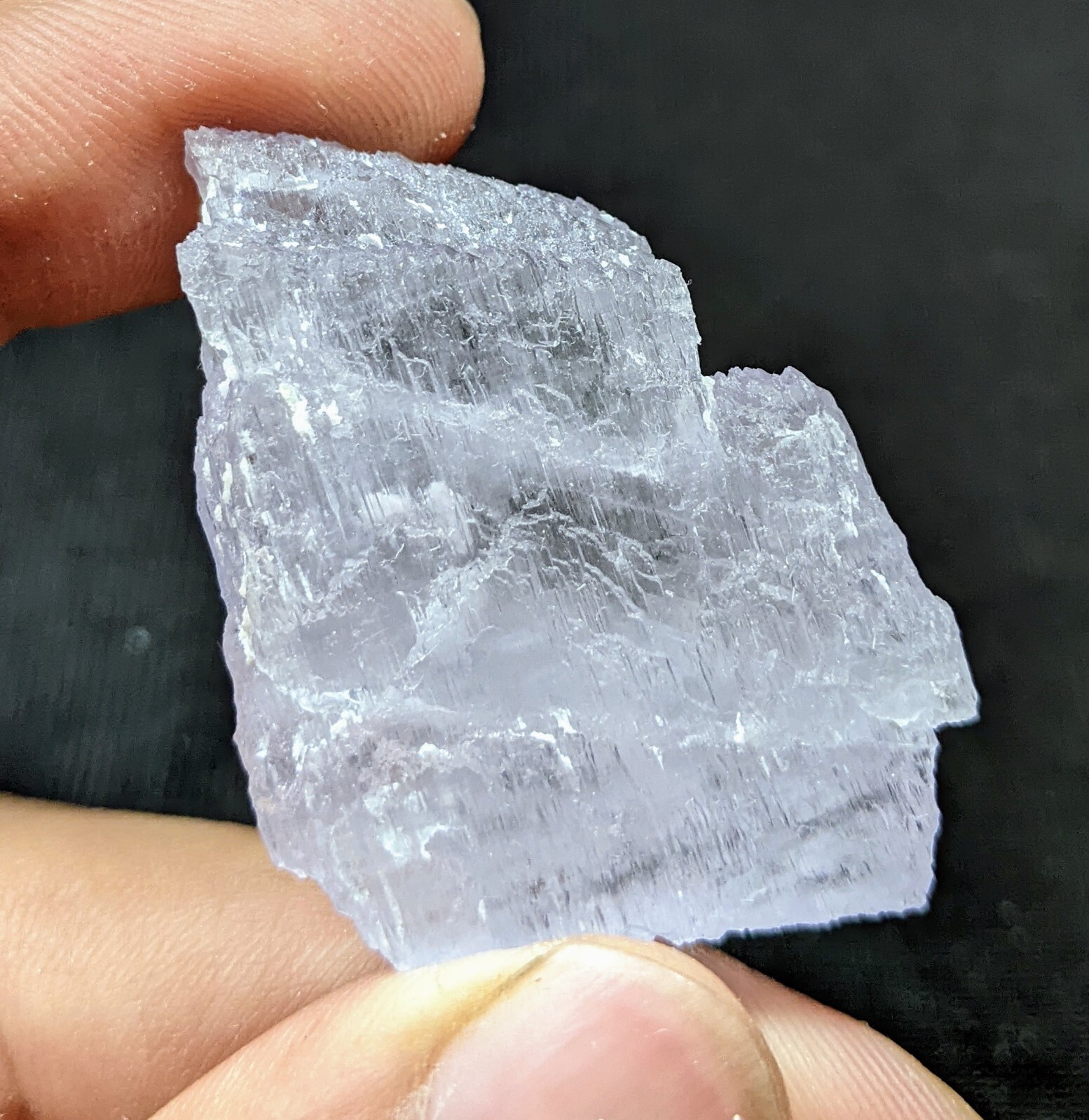 Etched light purple color kunzite crystal from Afghanistan, 26 grams