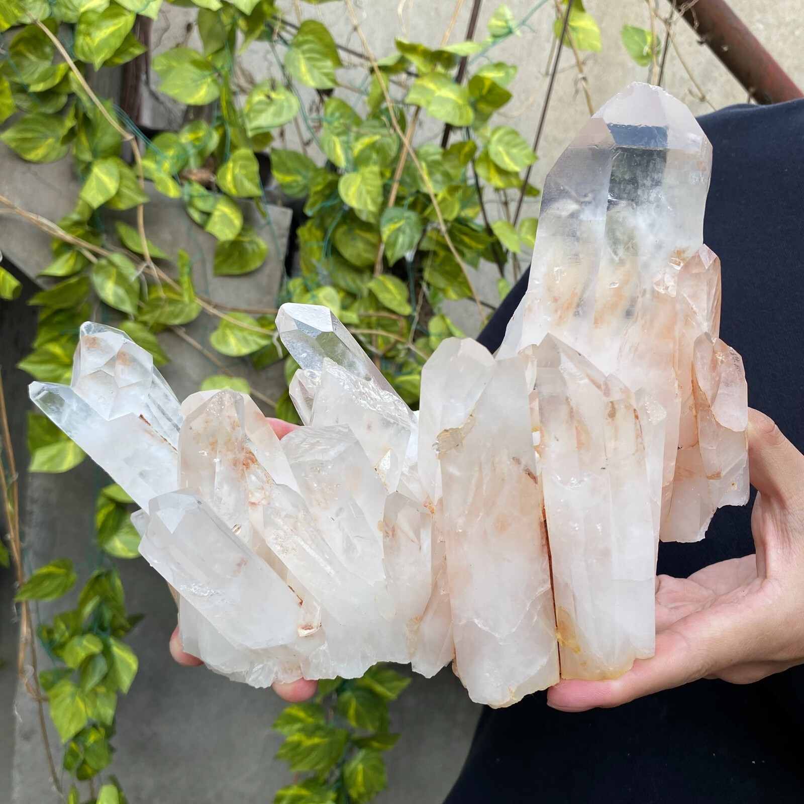 7.2lb Natural Clear White quart Crystal Cluster Raw Healing Specimen