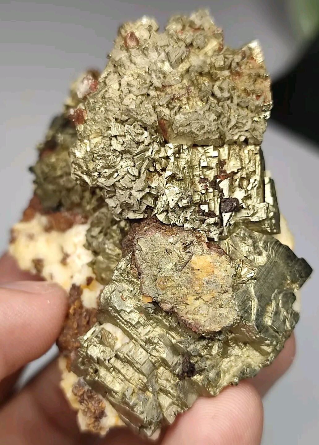 Pyrite Beautiful Specimen With Multi Terminated Surface On Matrix-Pak.