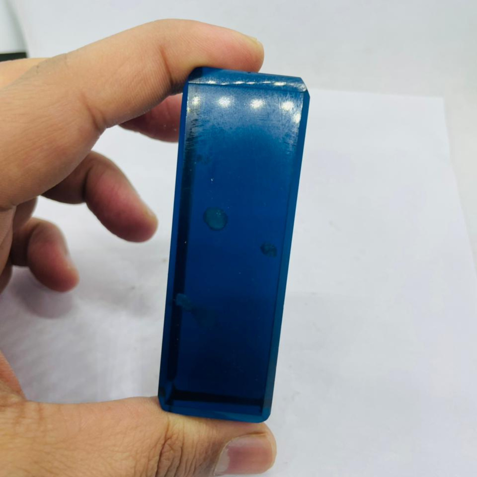 Blue Obsidian Slice Lab Created 425-525 Carat | Rough Obsidian Slab for Jewelry