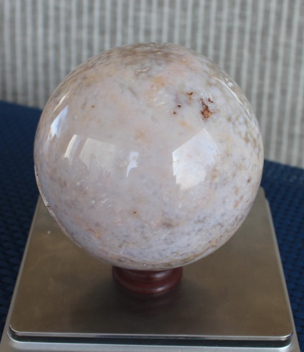 BUBBLE OCEAN JASPER SPHERE 78.7 MM/ 652.3 GRAMS