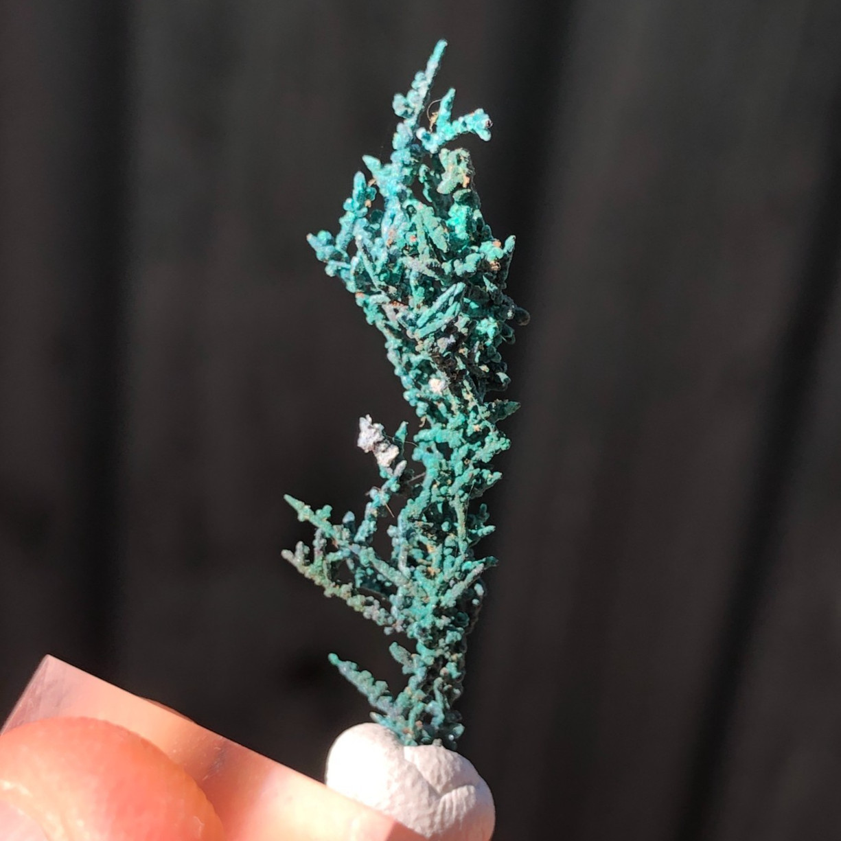 3.4cm Copper Wire Crystals with Malachite Patina from Mount Isa, QLD, Australia