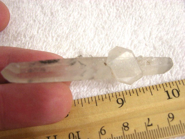 Quartz crystal DT w/ phantom & DT twin blade & Baby Tibet 3 1/8×1/2 inch t25g