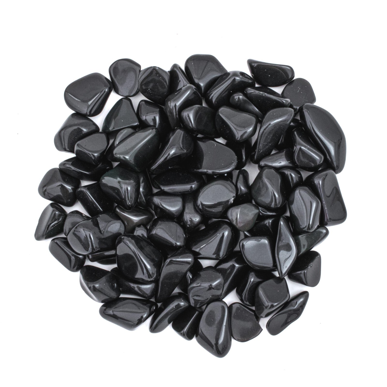 1/2 lb Small Tumbled Rainbow Obsidian Bulk Rock Gemstone Wholesale Healing Gems