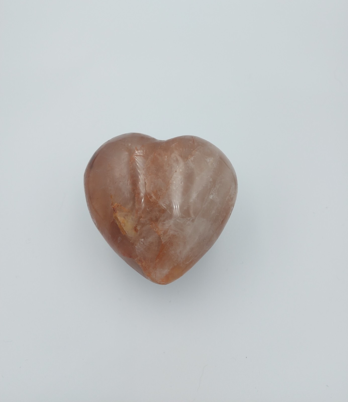 Fire Quartz Hematoid Healing Crystal 304 Grams 7.8cm by 7.3cm