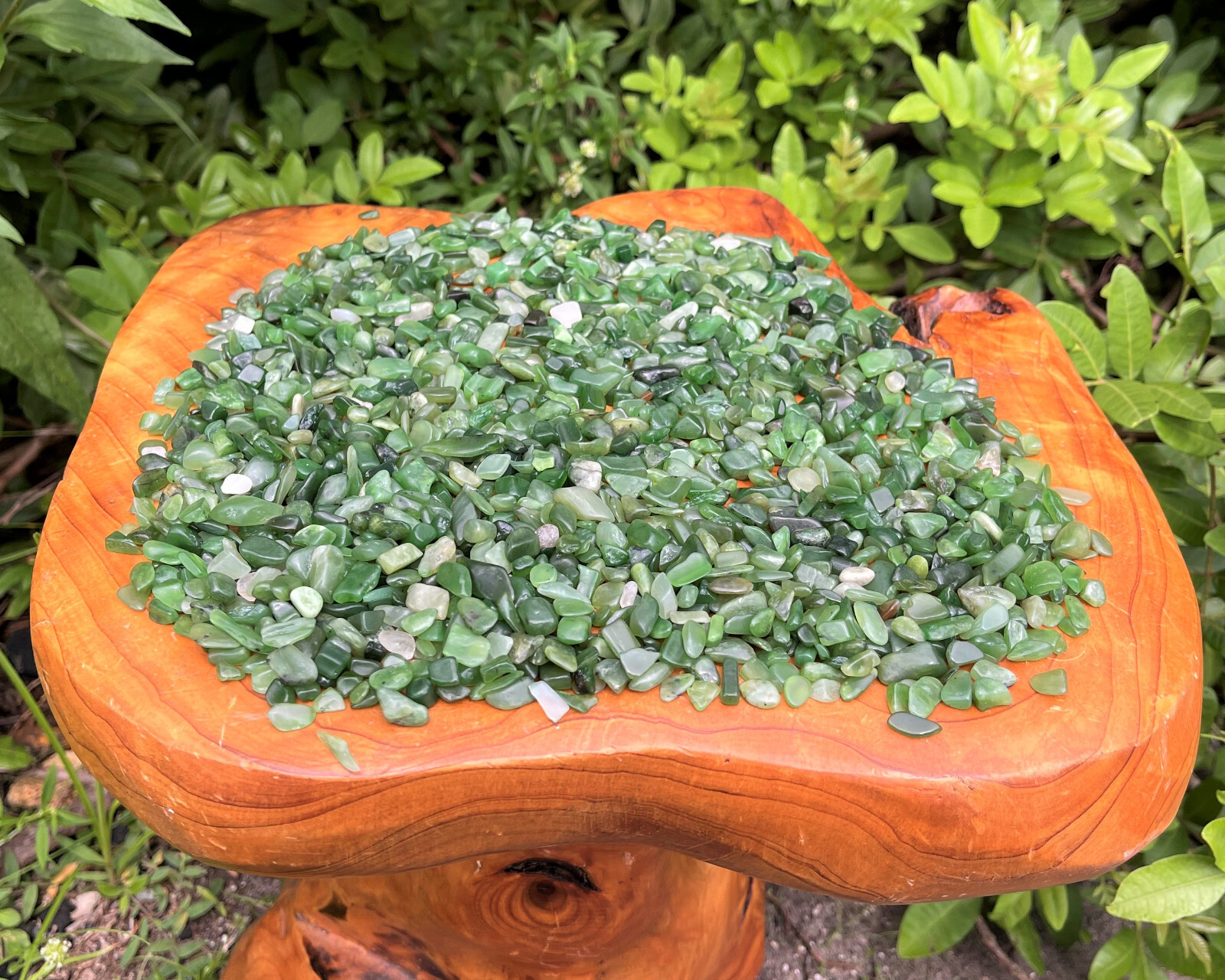 Jade Nephrite Semi Tumbled Gemstone Mini Chips 5-15 mm, ‘A’ Grade Wholesale Lots
