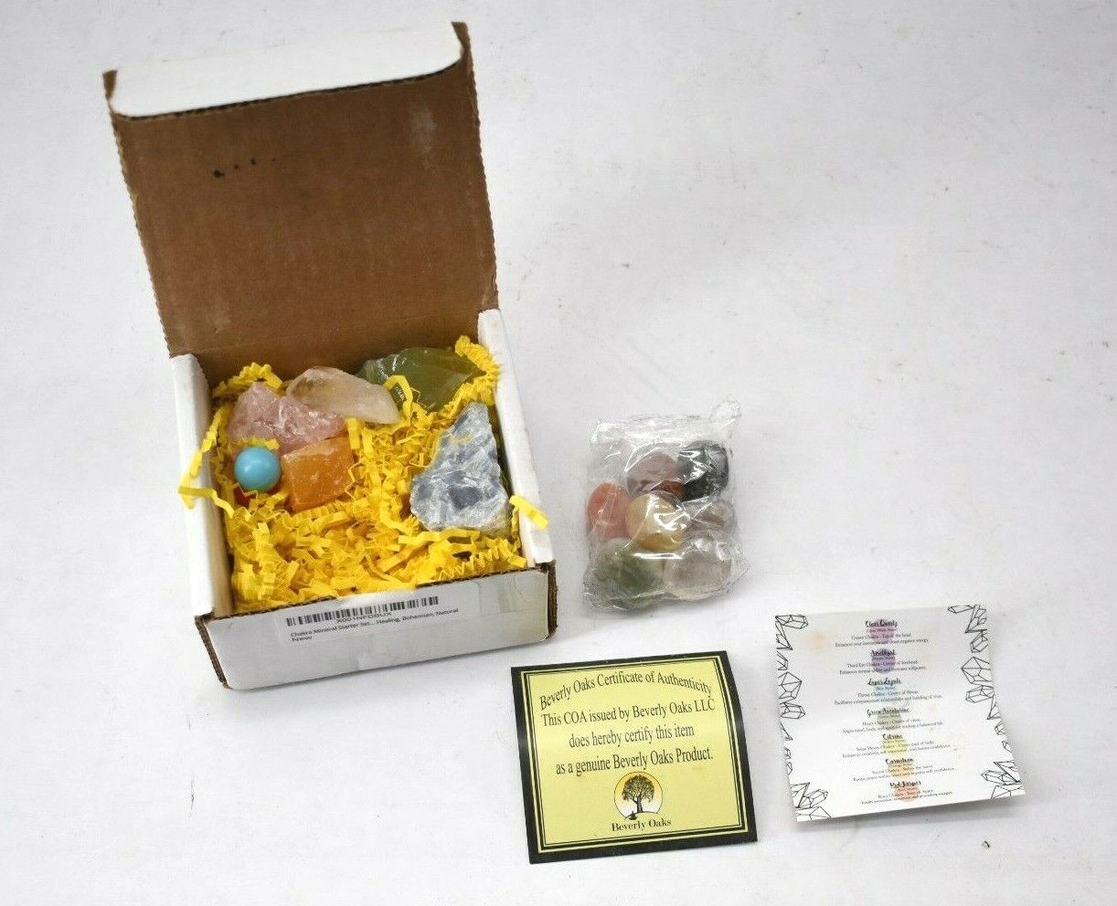 Chakra Multicolour Mineral Starter Set/Crystal Healing Bohemian Natural Stones