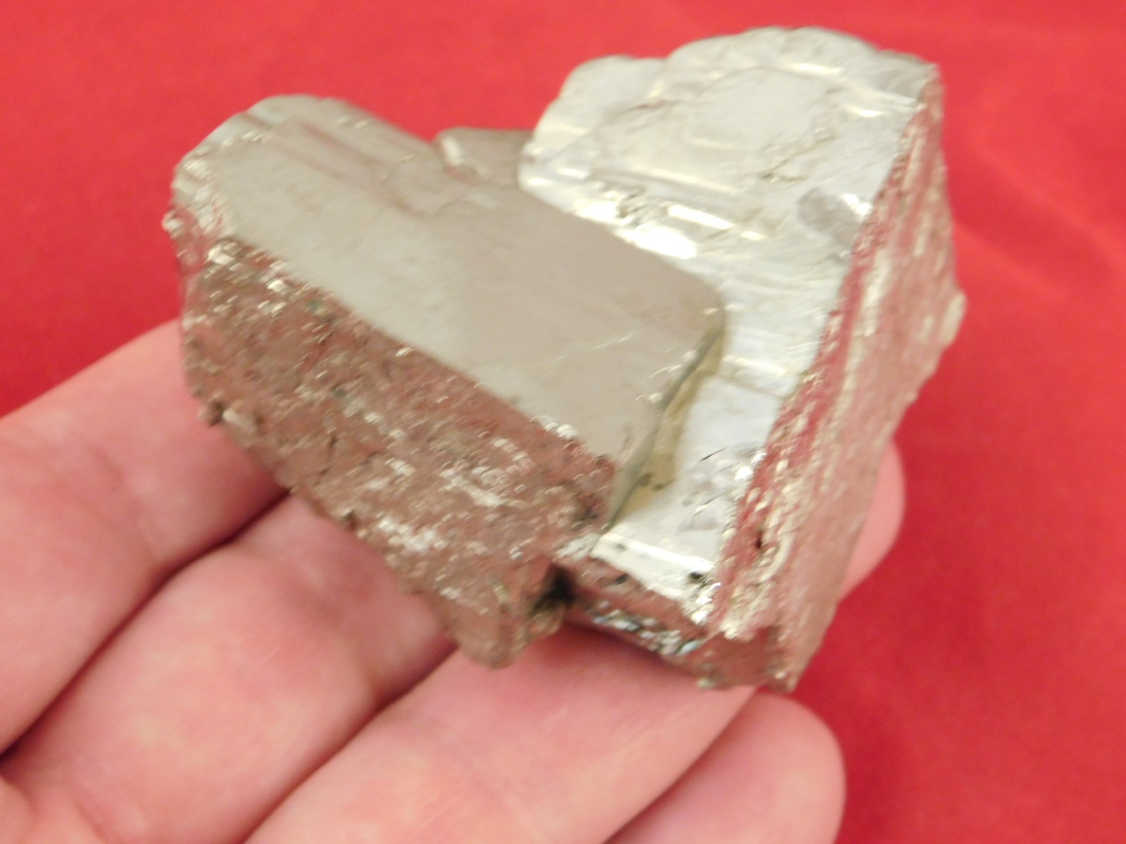LARGER! 100% Natural PYRITE Crystal CUBE Cluster Huanzala Mine Peru 318gr
