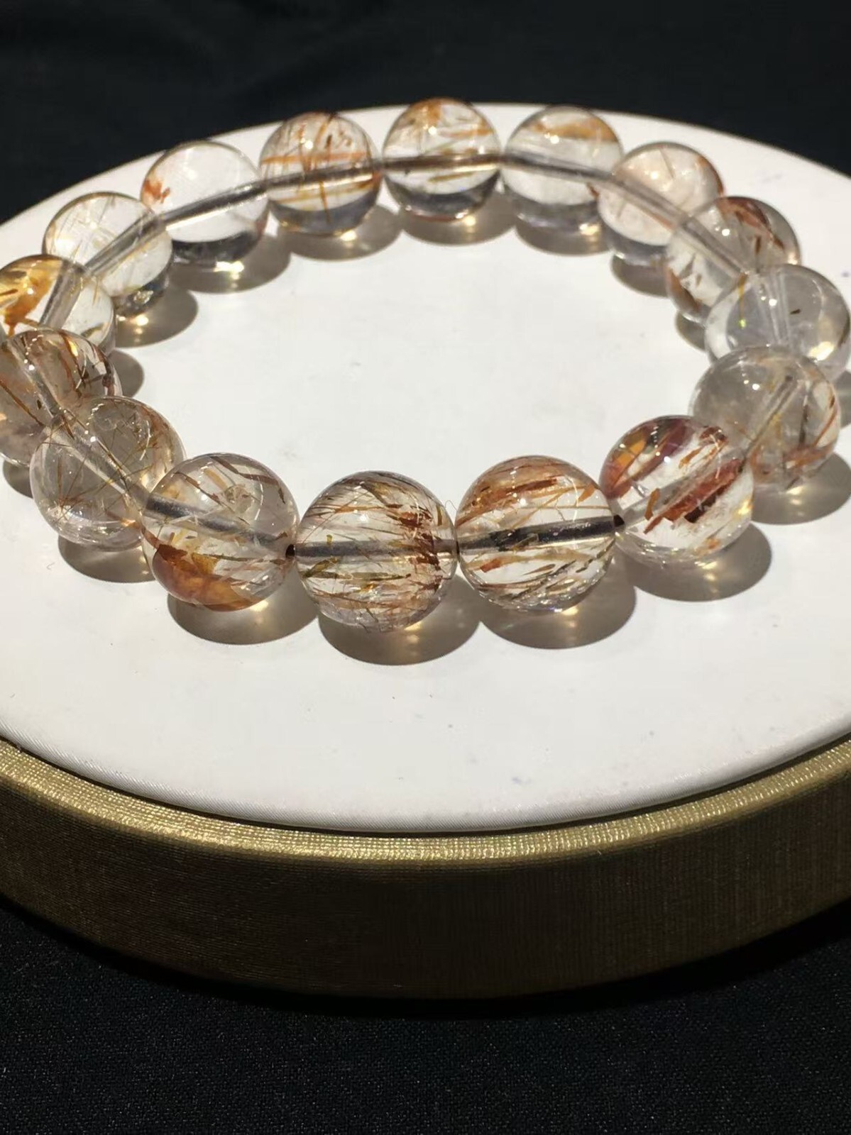 7mm Natural Super 7 Bead Bracelet Reiki Crystal Quartz Healing Decorate 1pc