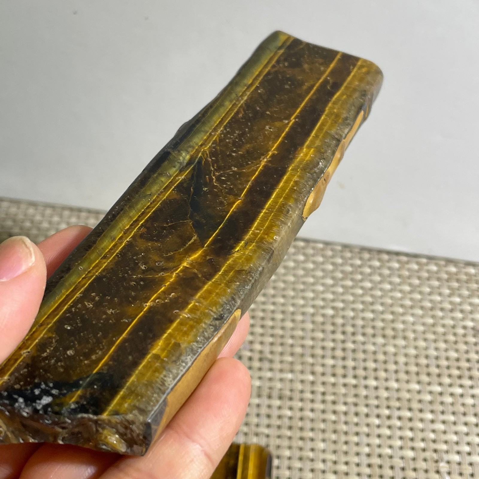 151g Natural tiger’s-eye Rough Raw Stone Rock Specimen Reiki healing