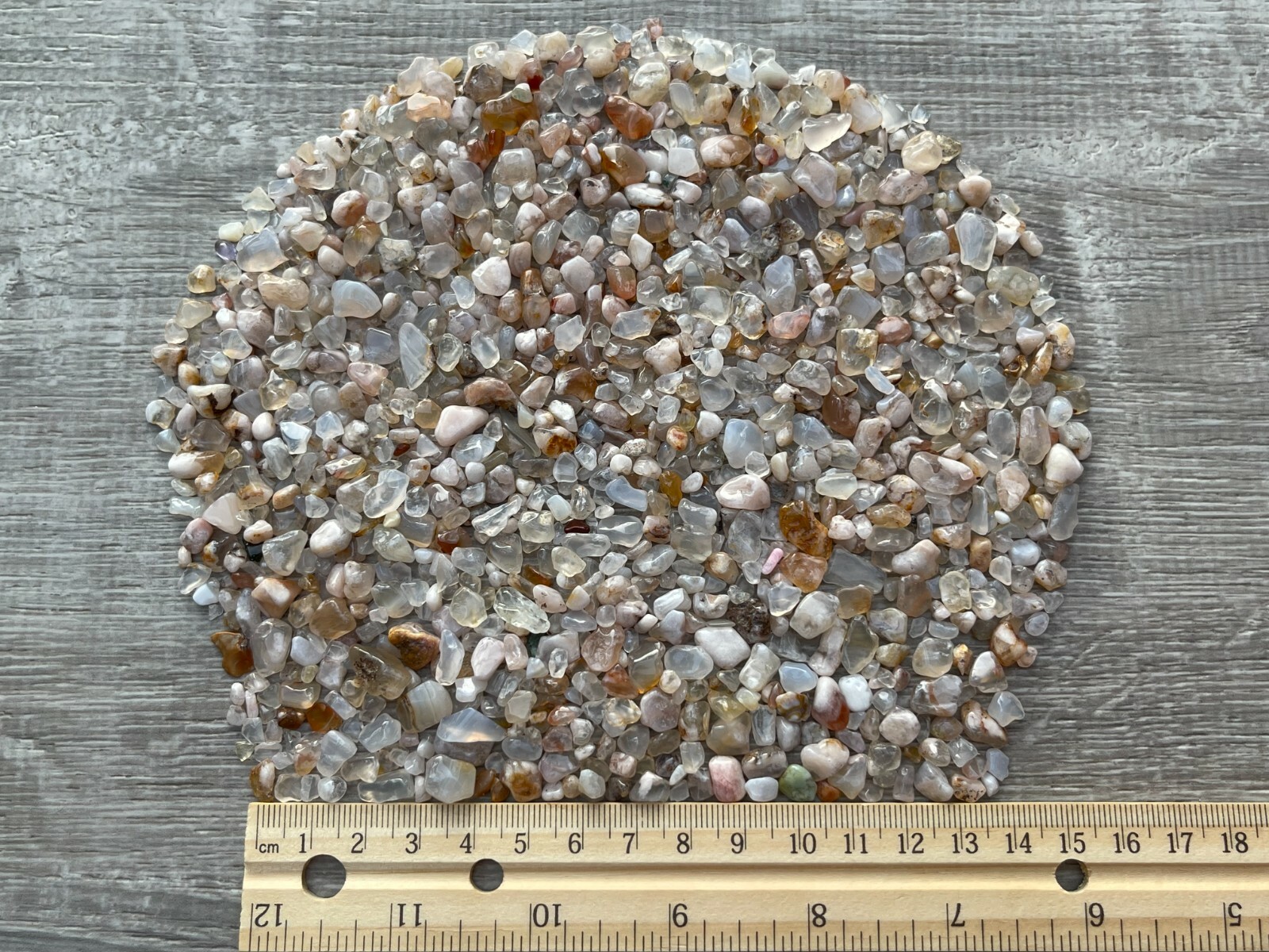 Grade A++ Cherry Blossom Flower Agate Semi Tumbled Gemstone Mini Chips 4 – 13 mm