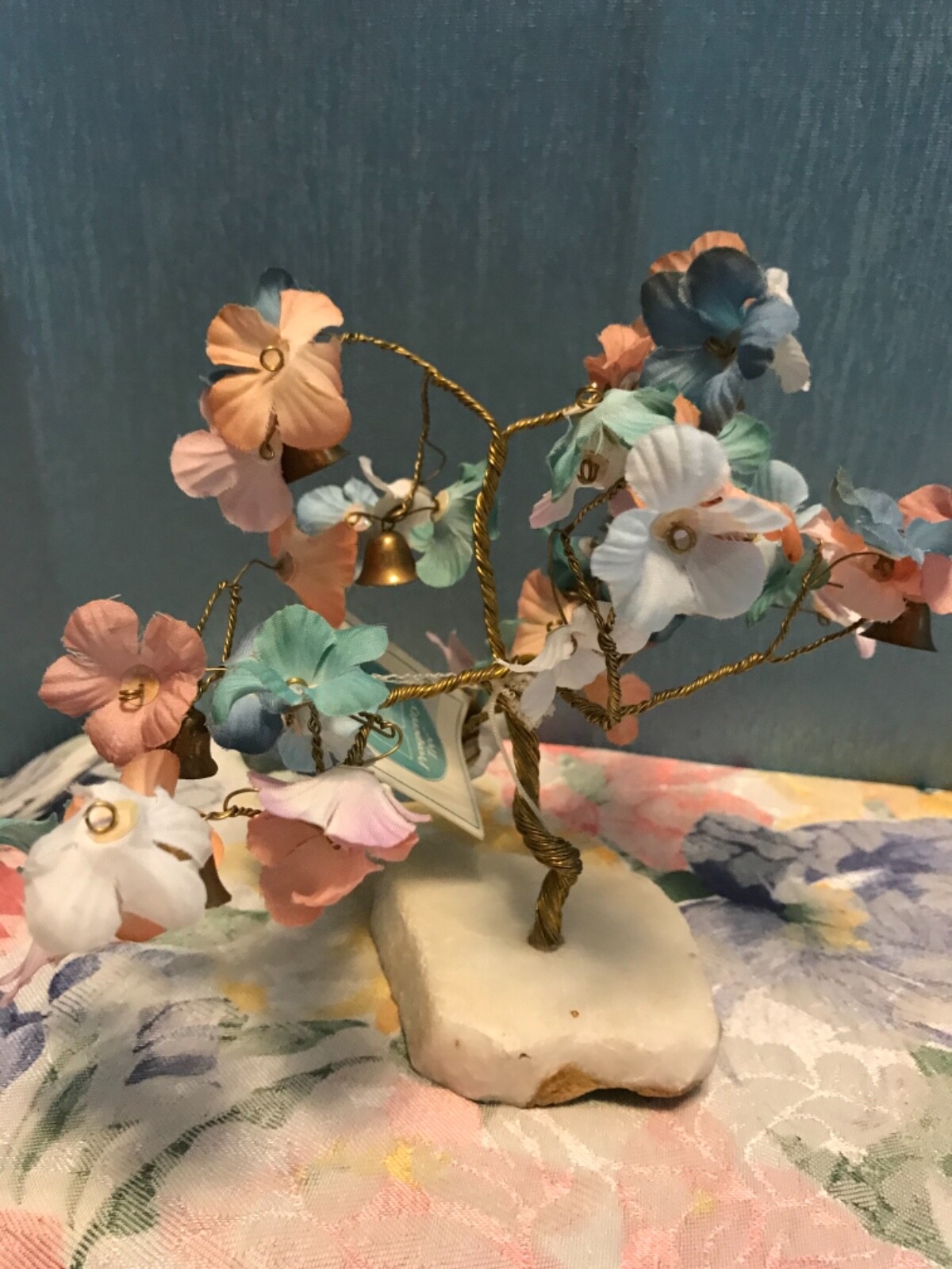 Prosperity tree marble traditional bonsai rainbow tree Vinatage