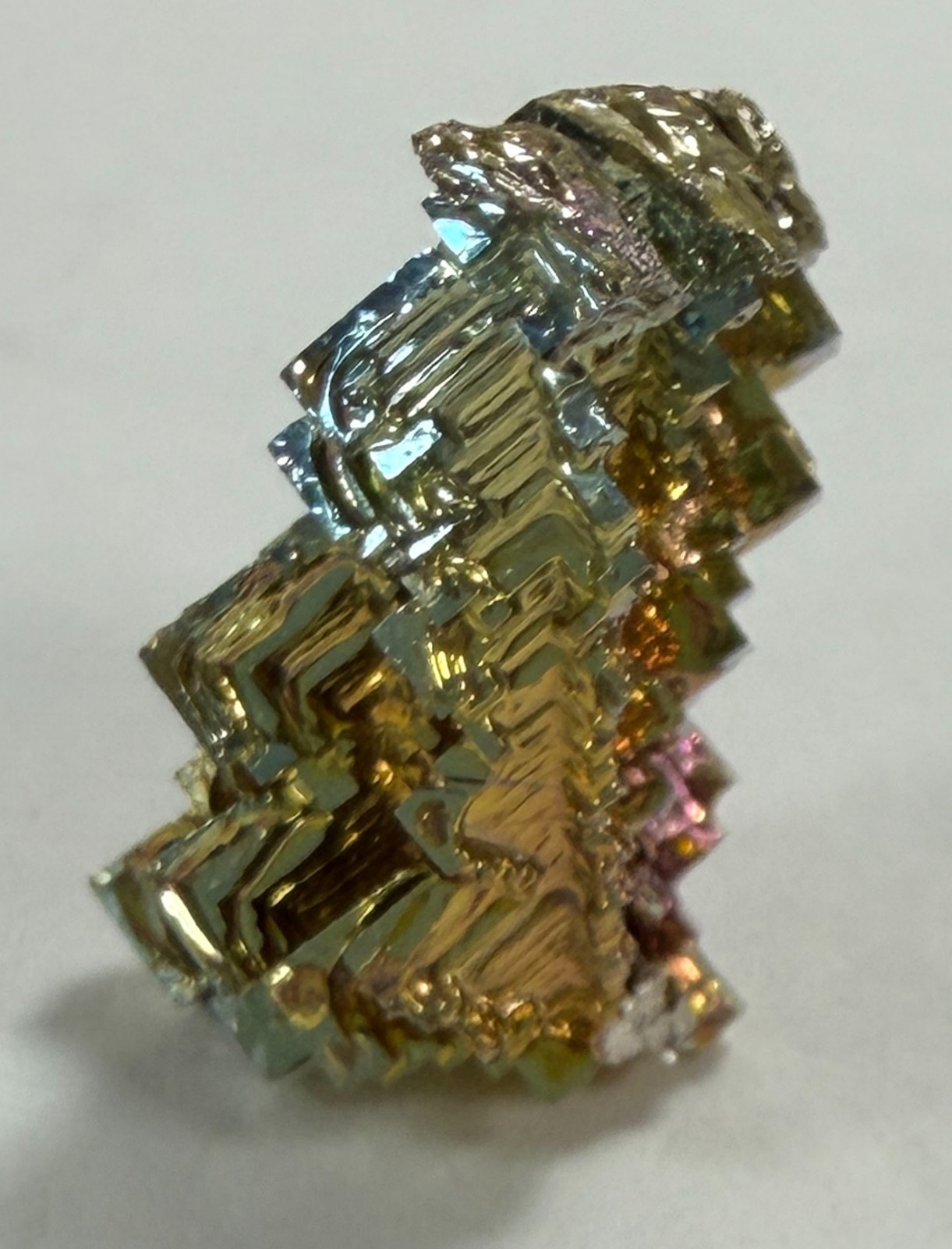 Rainbow Bismuth Crystal Self-Standing Step Cluster Grown in Germany 16.60g