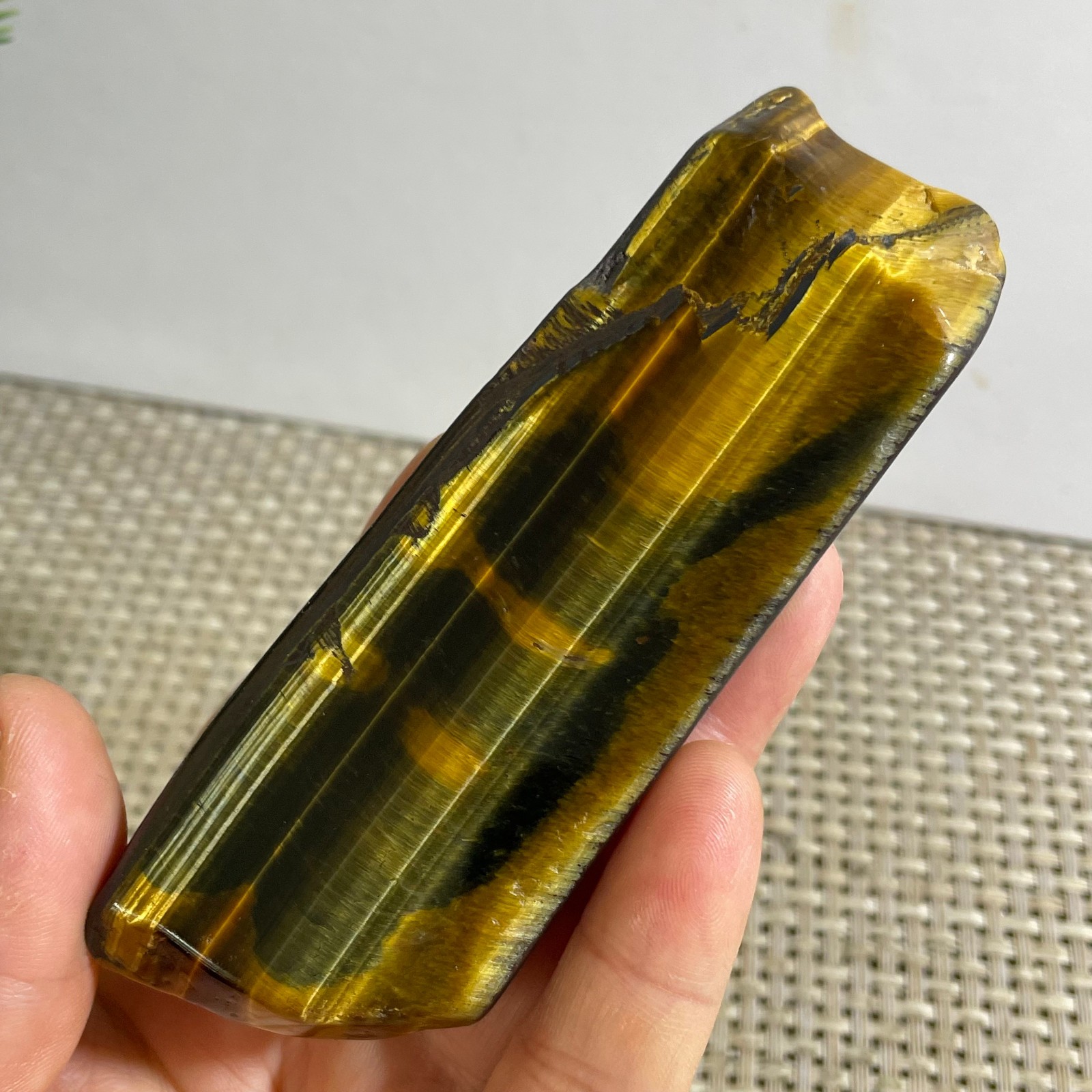 80g Natural tiger’s-eye Rough Raw Stone Rock Specimen Reiki healing
