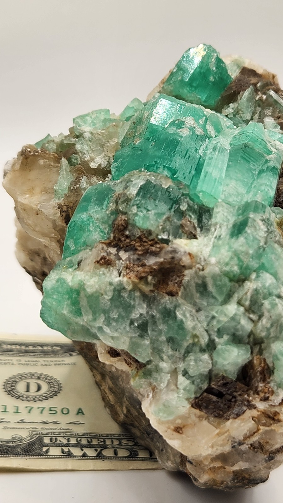 Rough Crystal Colombian Emerald Raw Matrix Collector Piece, Natural Not treament